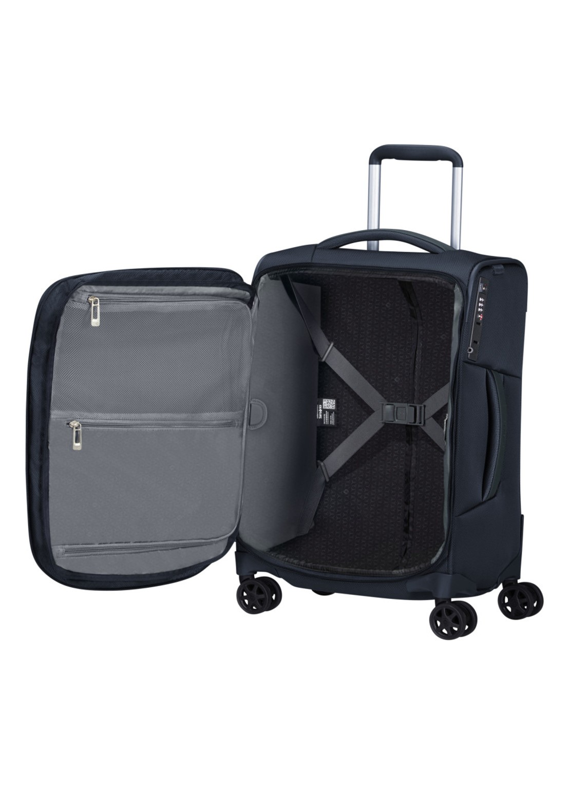 Samsonite Respark spinner  55 cm - detail donkerblauw