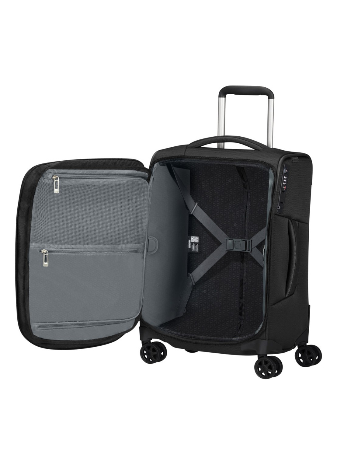 Samsonite Respark spinner  55 cm - detail zwart
