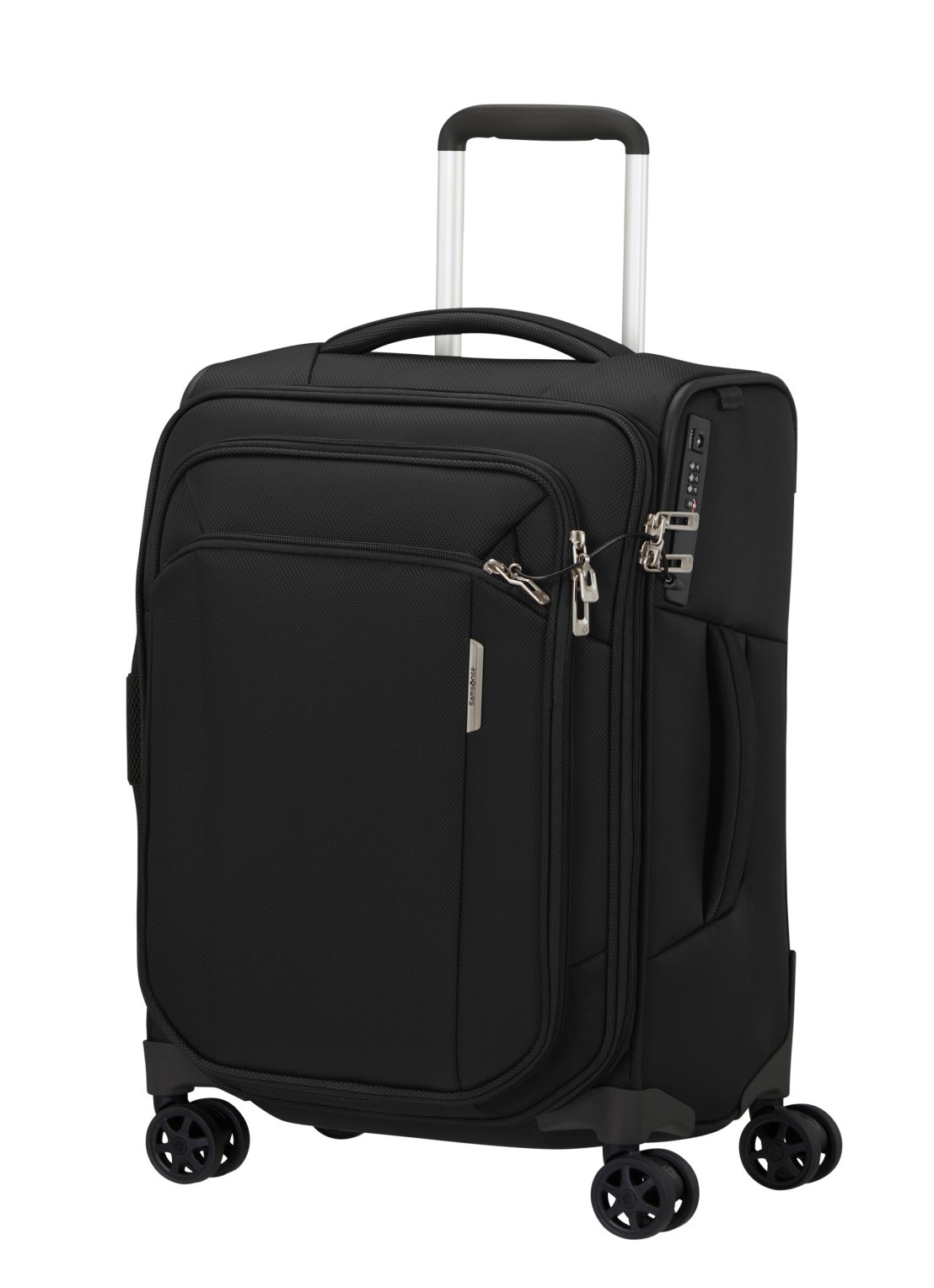 Samsonite Respark spinner  55 cm - voorkant 6 zwart