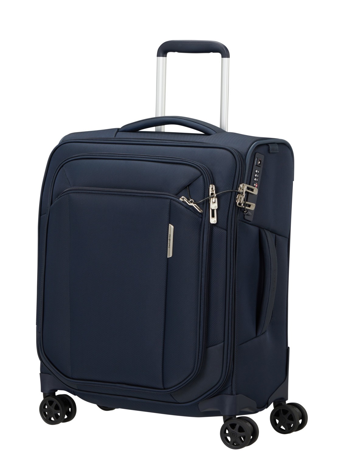 Samsonite Respark spinner 55 cm - voorkant 6 donkerblauw