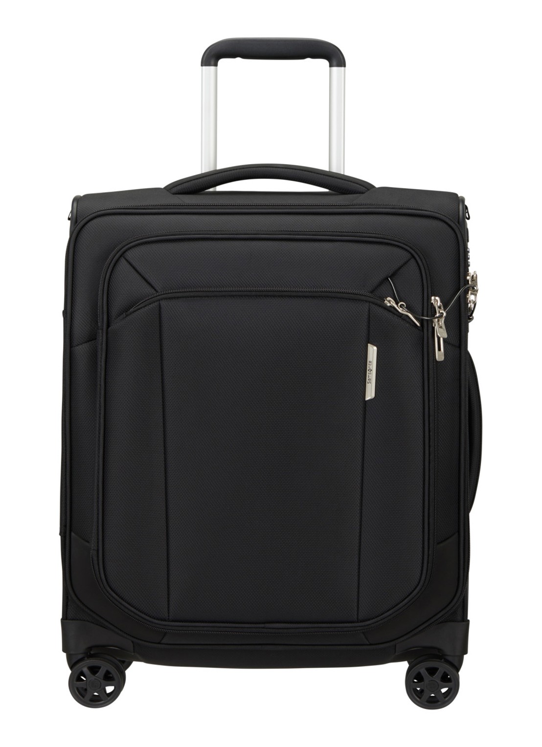 Samsonite Respark spinner 55 cm - voorkant 4 zwart