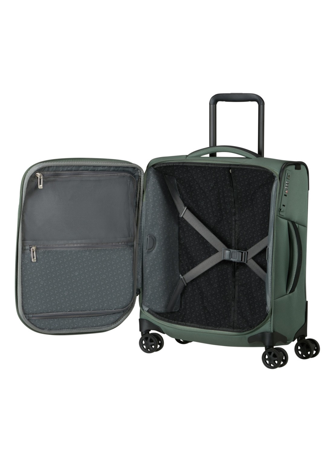 Samsonite Respark spinner 55 cm - achterkant 3 lichtgroen