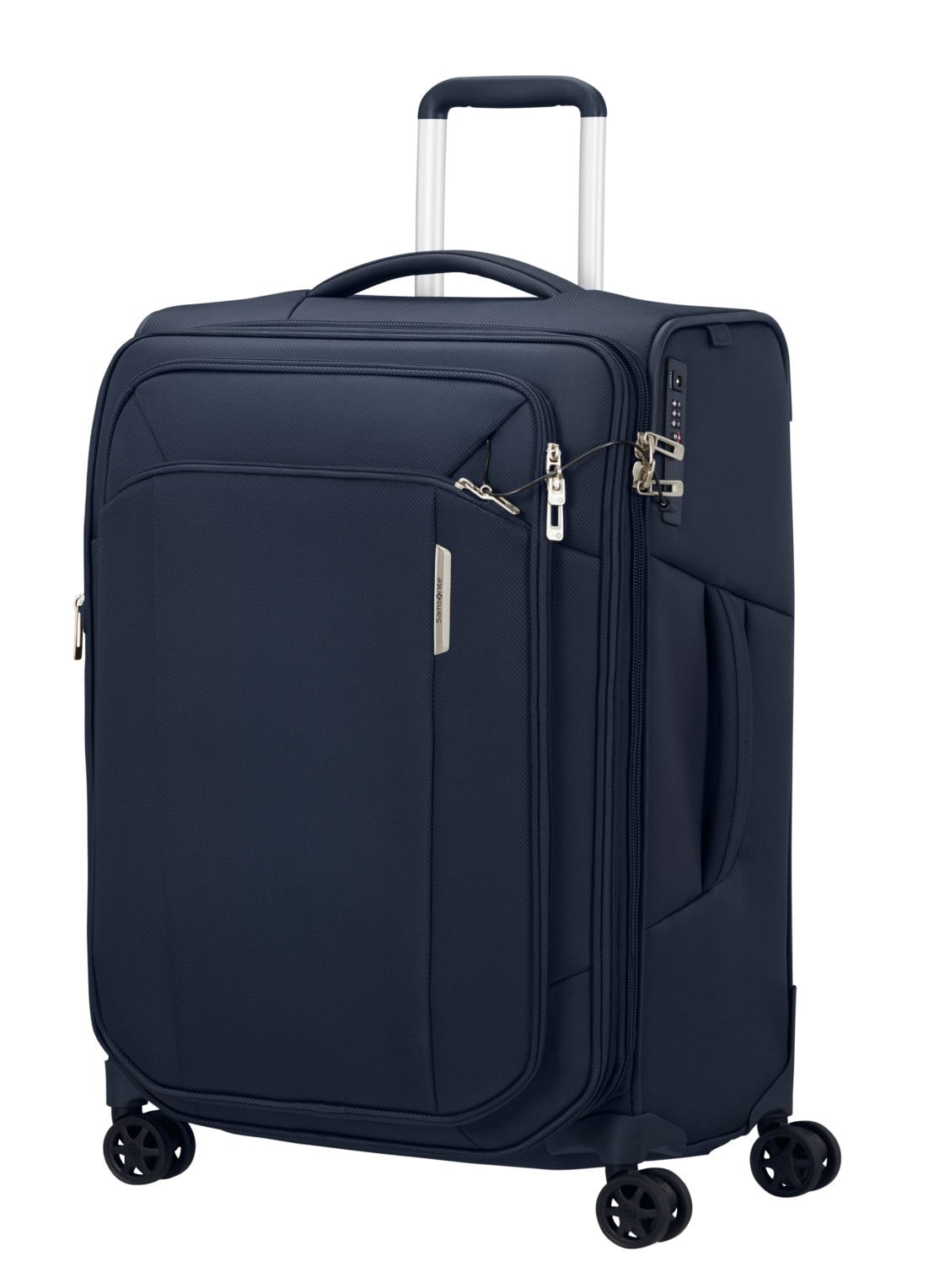 Samsonite Respark spinner 67 cm - voorkant 2 donkerblauw