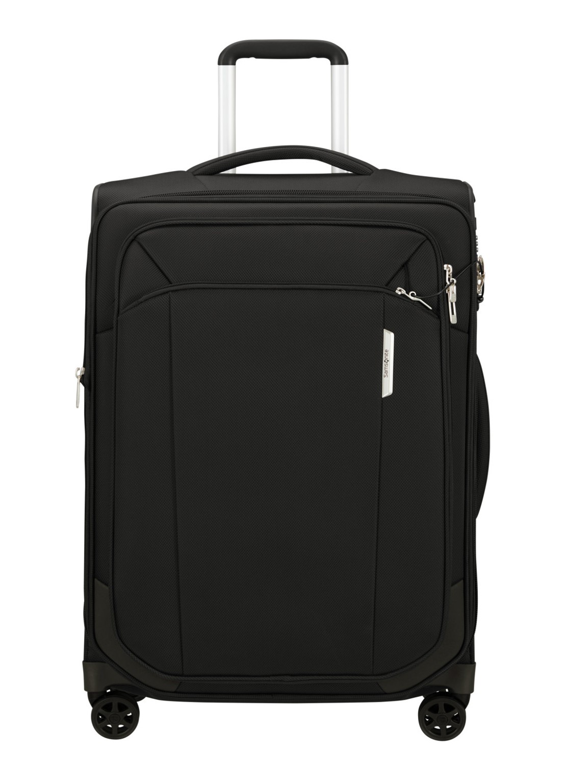 Samsonite Respark spinner 67 cm - voorkant 2 zwart