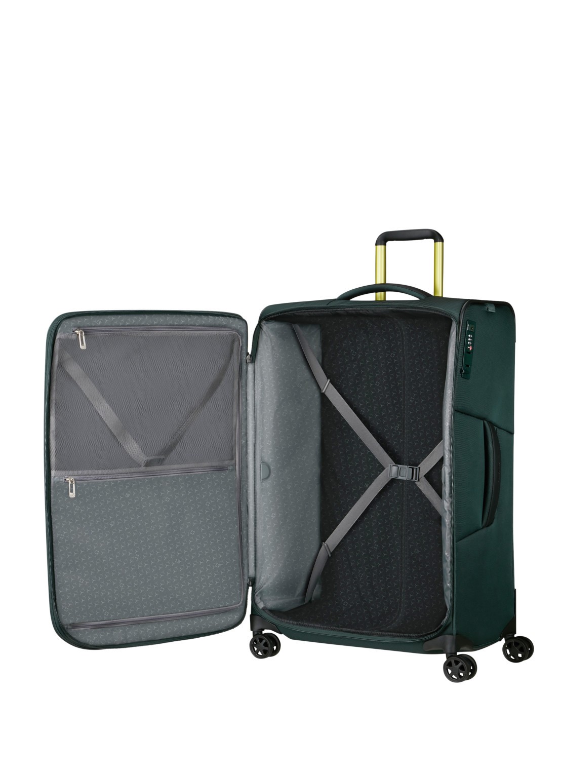 Samsonite Respark spinner 79 cm - voorkant 3 dark teal / donkergroen