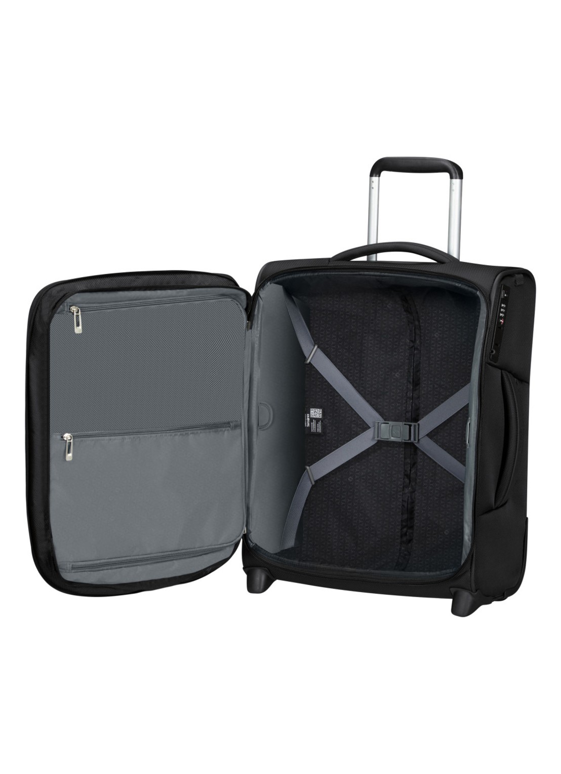 Samsonite Respark trolley 55 cm - detail zwart