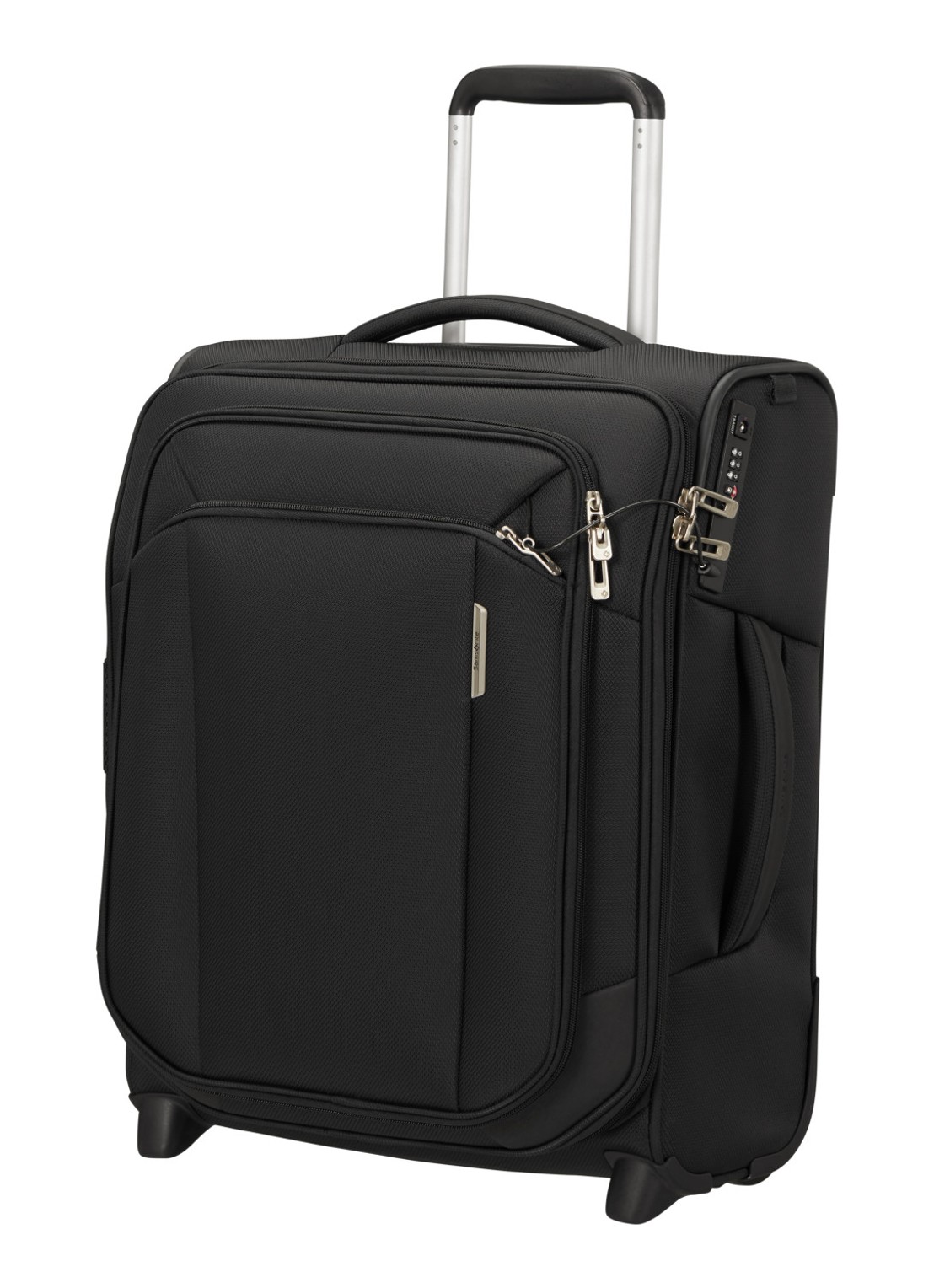 Samsonite Respark trolley 55 cm - voorkant 6 zwart