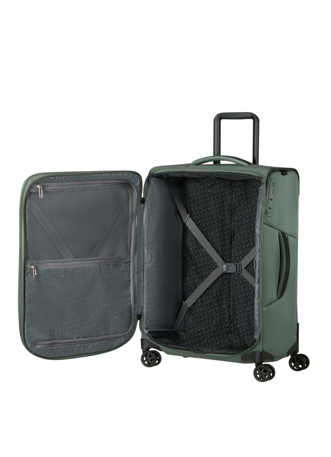 Samsonite Respark vergrootbare spinner 67 cm - achterkant 5 lichtgroen