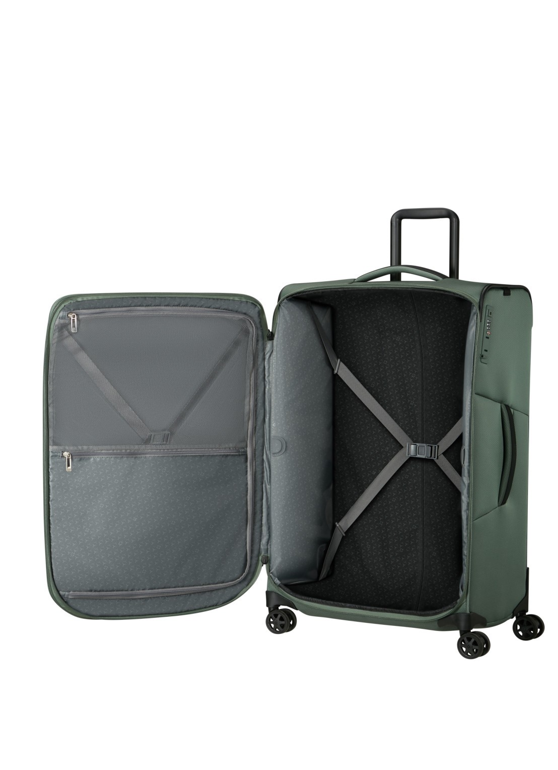 Samsonite Respark vergrootbare spinner 79 cm - achterkant lichtgroen