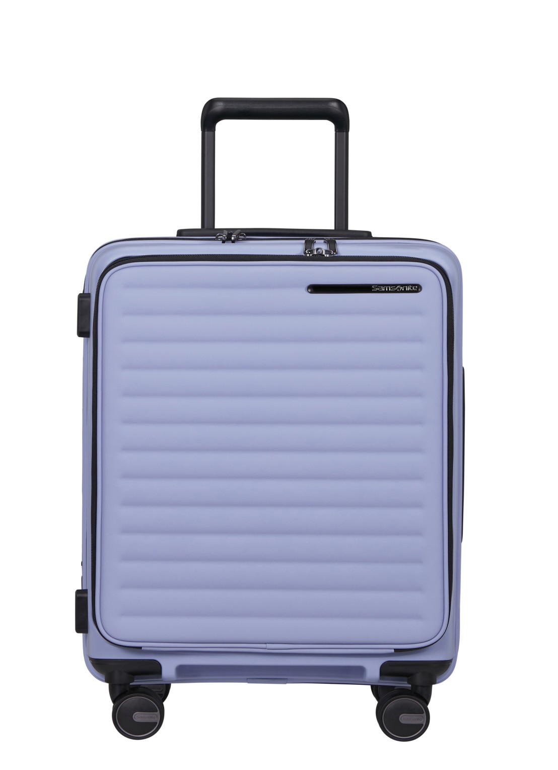 Samsonite Restackd Easy Access vergrootbare spinner 55 cm - voorkant 3 lavendel