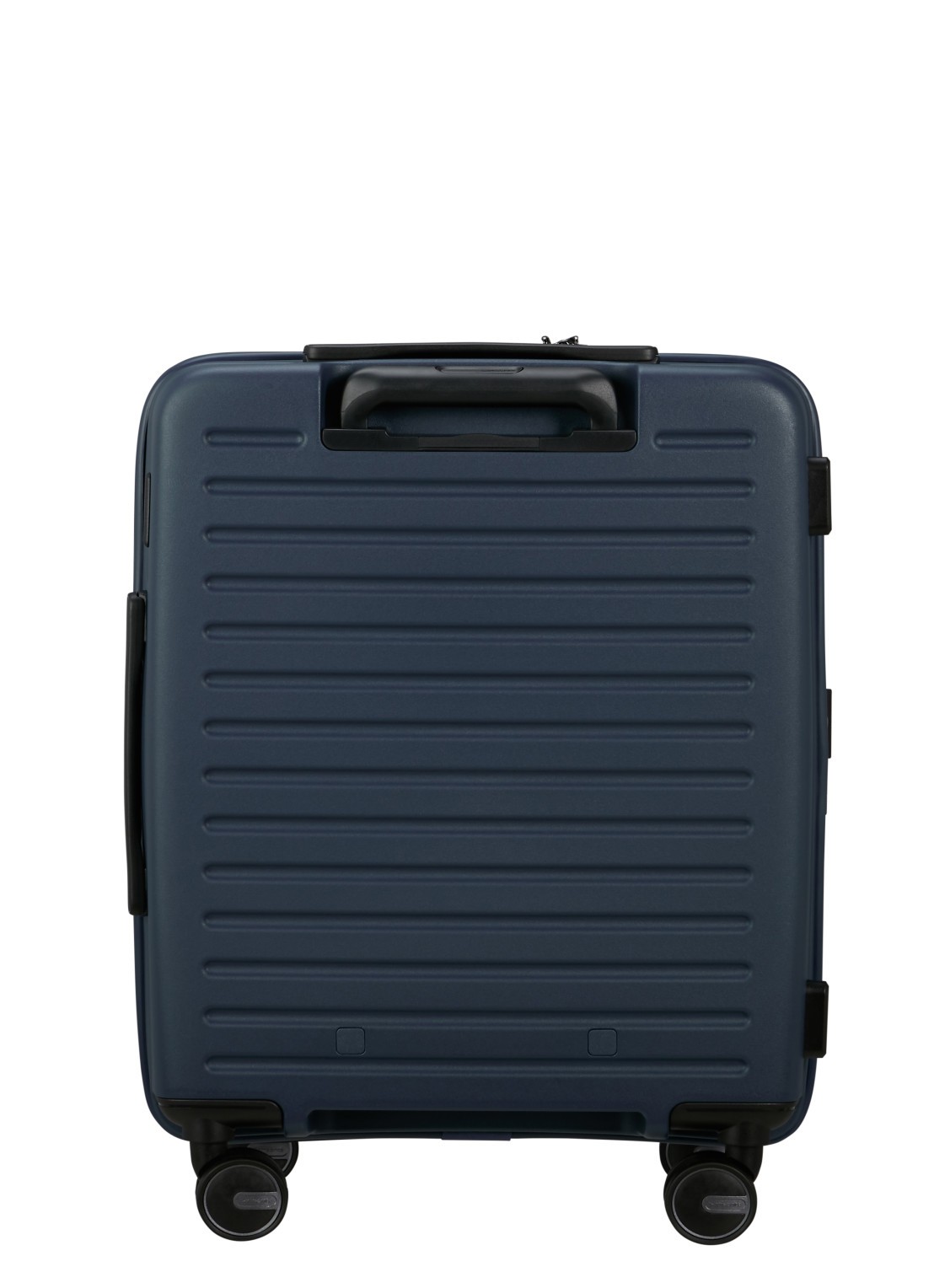 Samsonite Restackd Easy Access vergrootbare spinner 55 cm - achterkant 3 donkerblauw