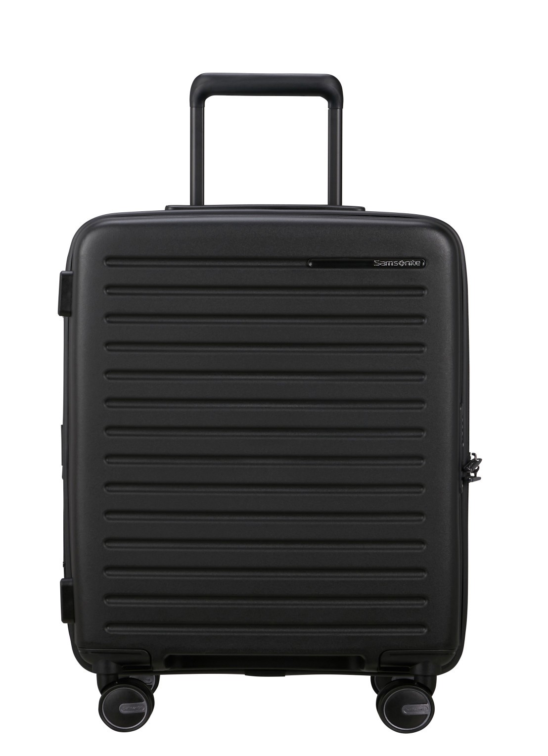 Samsonite Restackd spinner 55 cm - voorkant 3 zwart