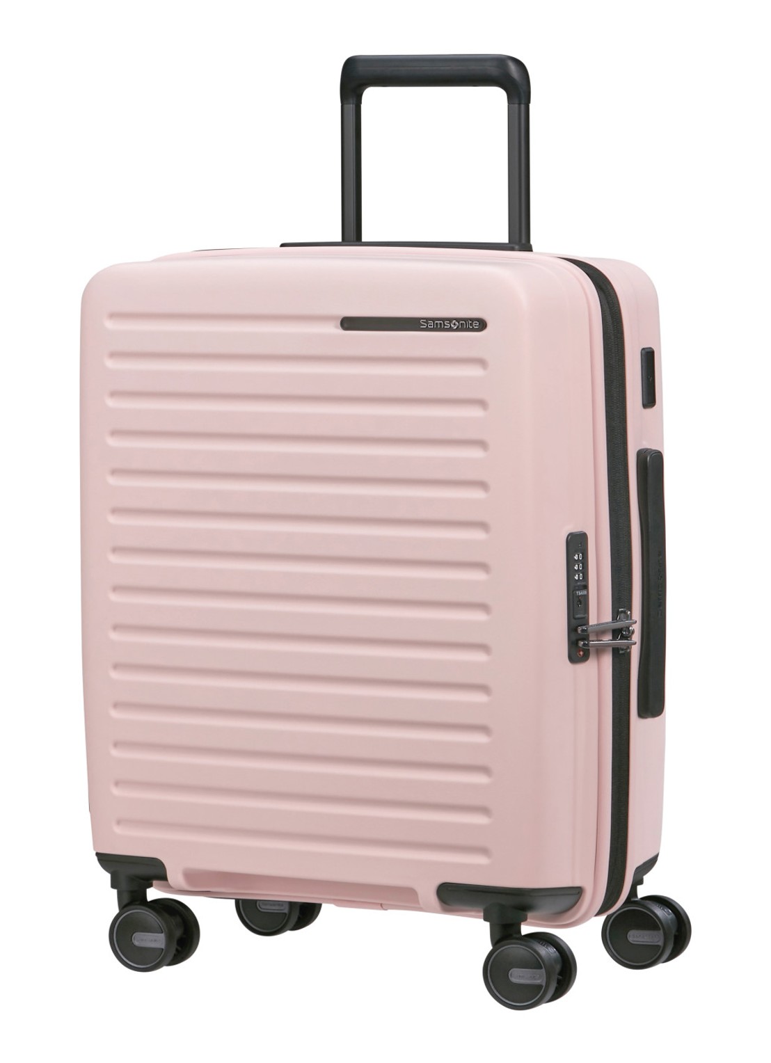 Samsonite Restackd spinner 55 cm - voorkant 4 roze