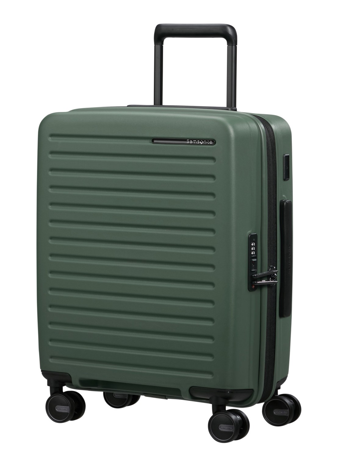 Samsonite Restackd spinner 55 cm - voorkant 4 groen