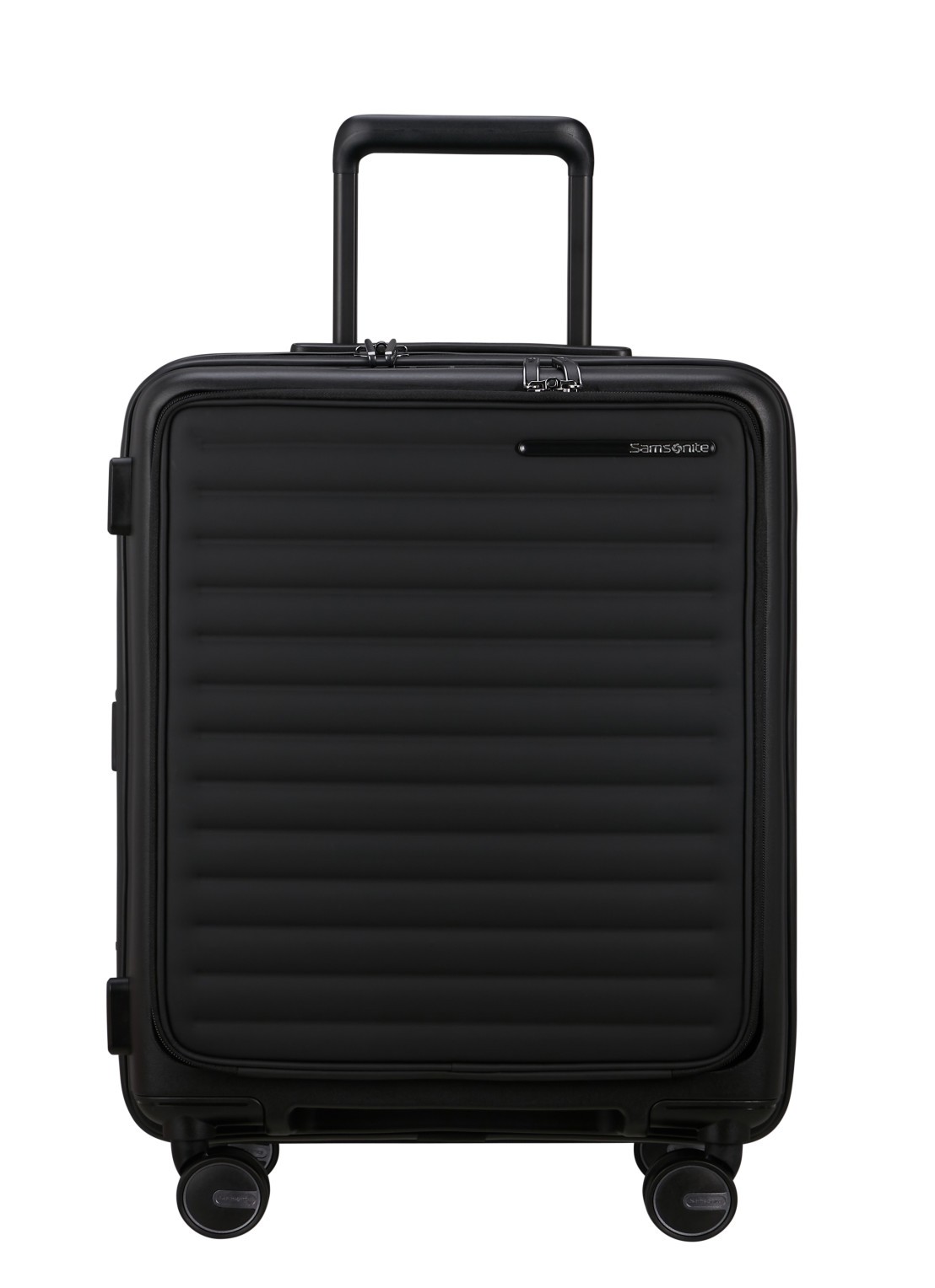 Samsonite Restackd spinner 55 cm - voorkant zwart