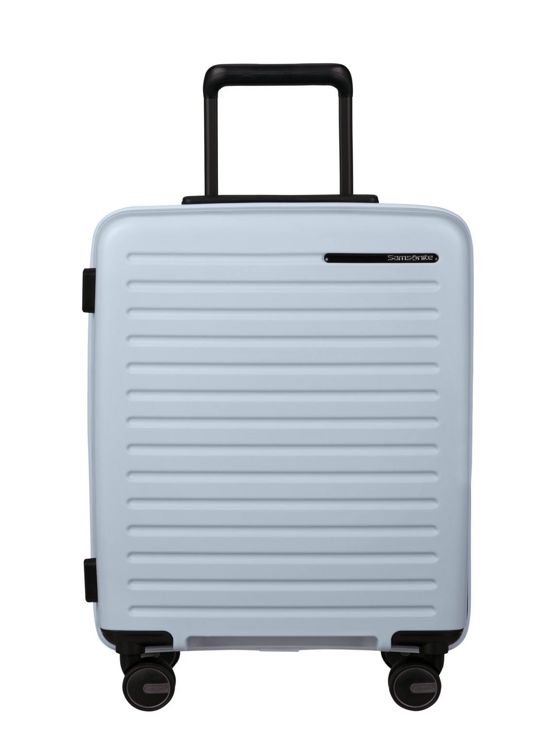 Samsonite Restackd spinner 55 cm - voorkant glacier / lichtblauw