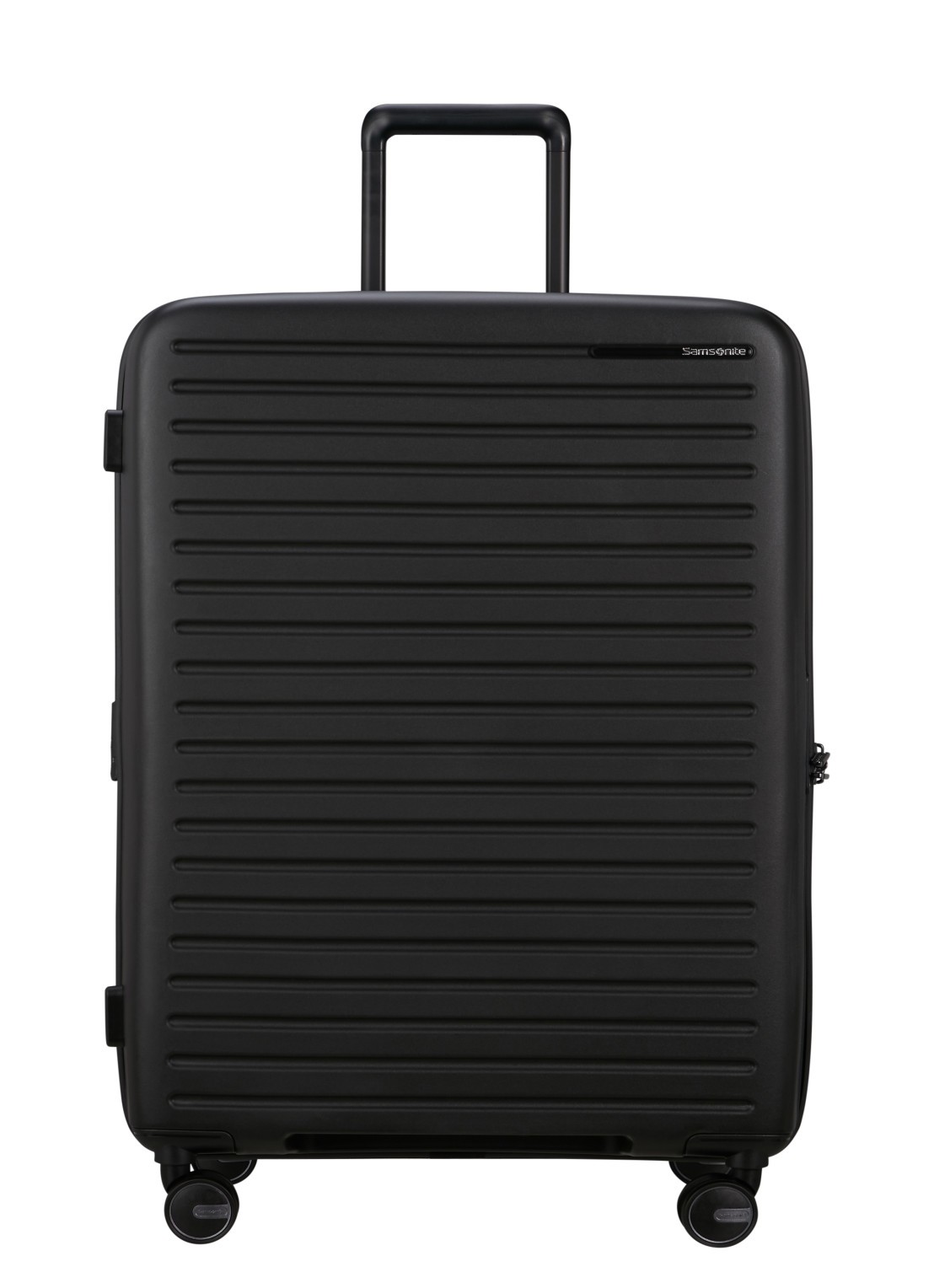 Samsonite Restackd spinner 75 cm - voorkant 4 zwart