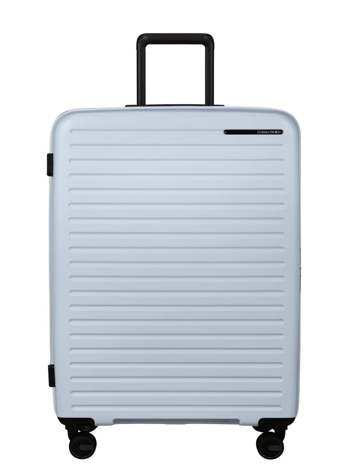 Samsonite Restackd spinner 75 cm - voorkant 2 glacier / lichtblauw