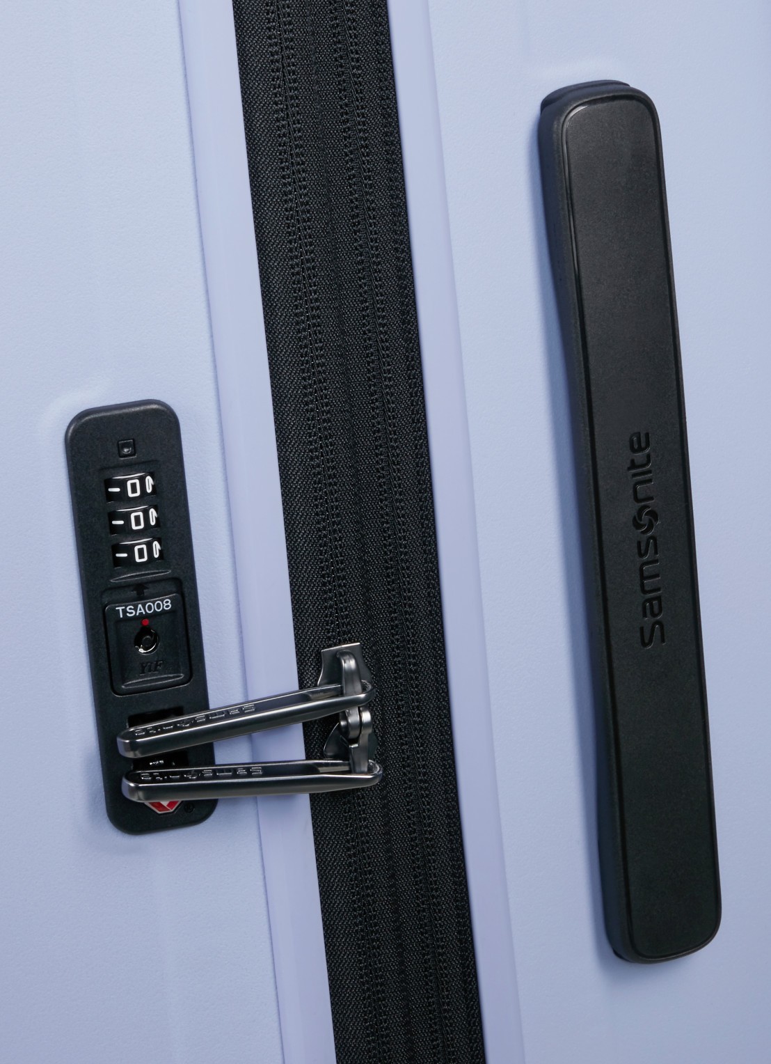 Samsonite Restackd vergrootbare spinner 55 cm - detail 3 lavendel