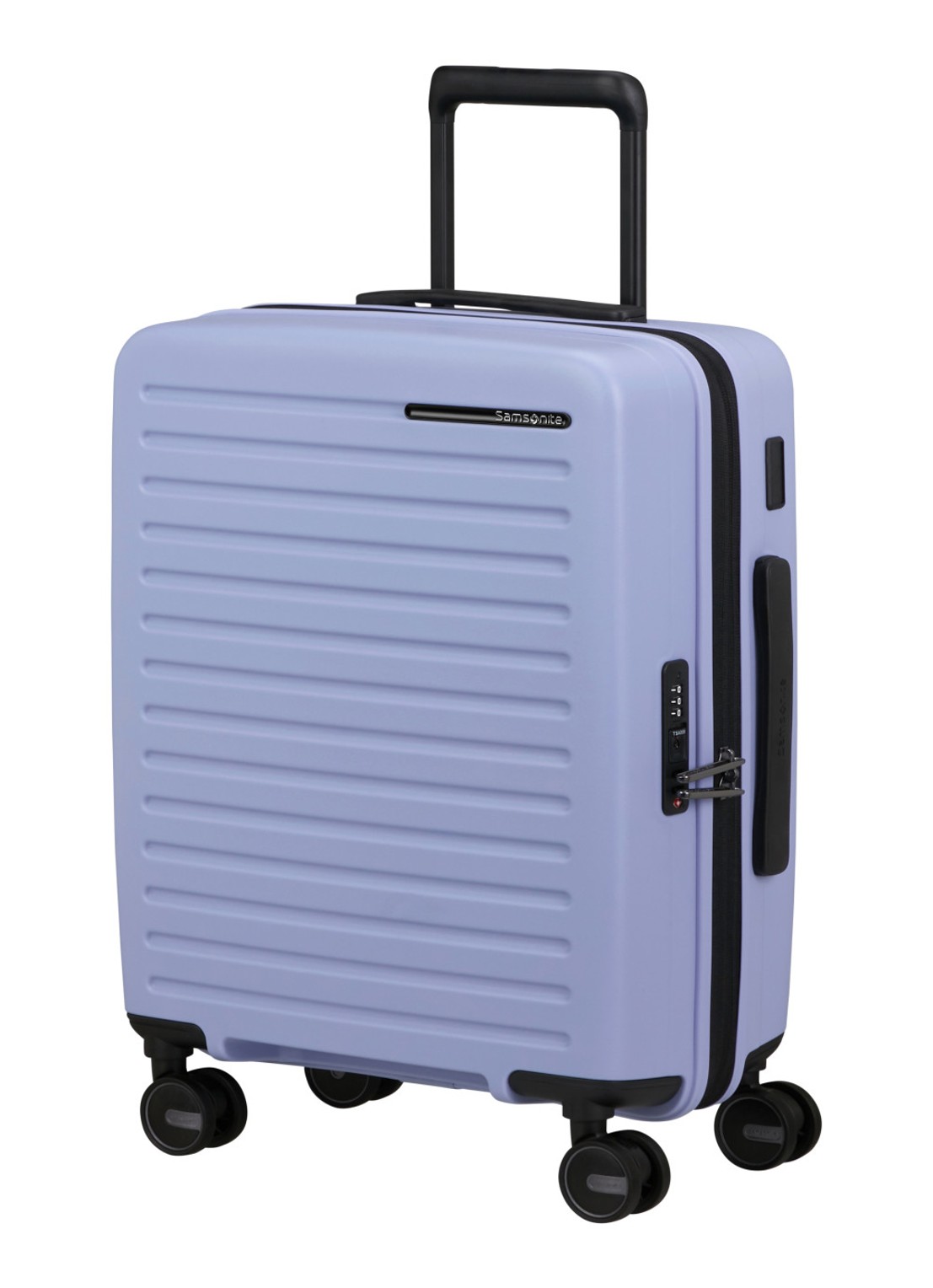 Samsonite Restackd vergrootbare spinner 55 cm - voorkant 2 lavendel