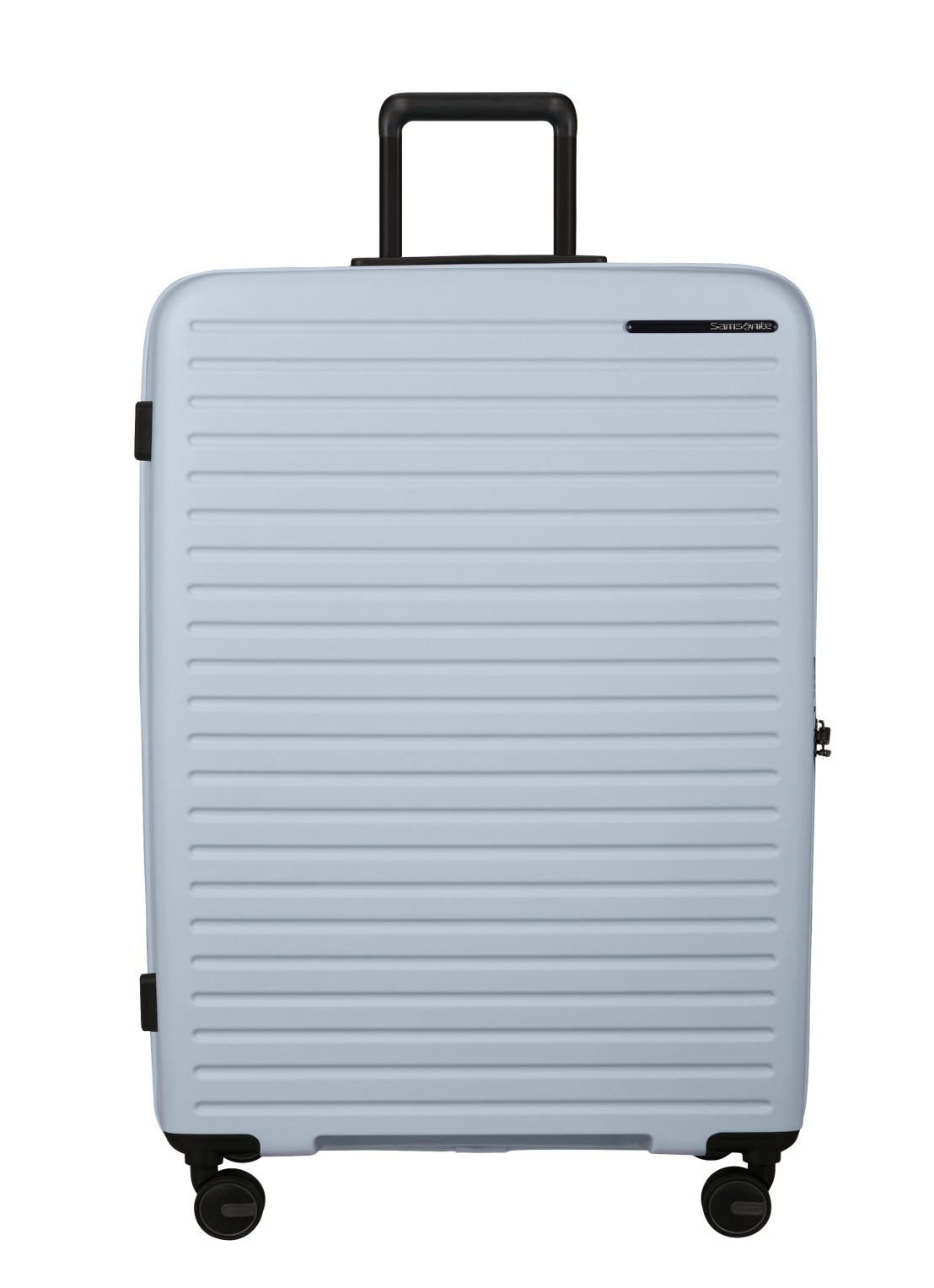 Samsonite Restackd vergrootbare spinner 81 cm - voorkant 2 glacier / lichtblauw