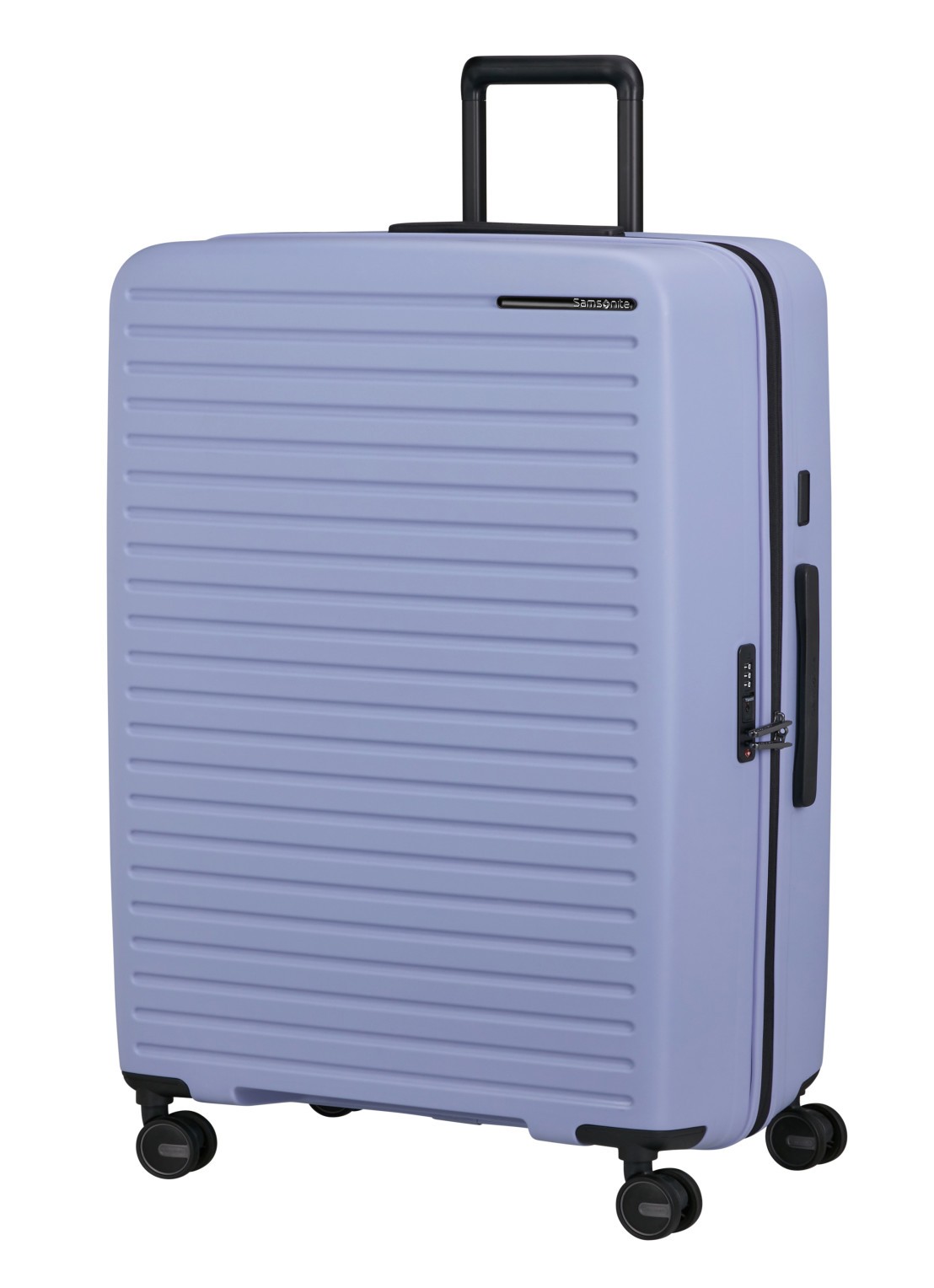 Samsonite Restackd vergrootbare spinner 81 cm - voorkant 2 lavendel