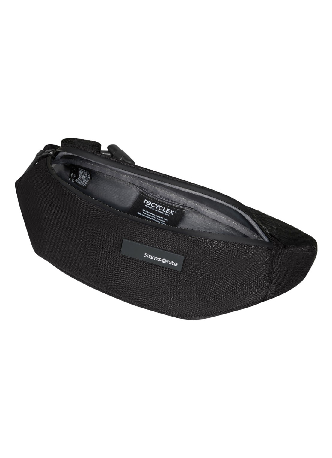 Samsonite Roader heuptas met logo - detail zwart