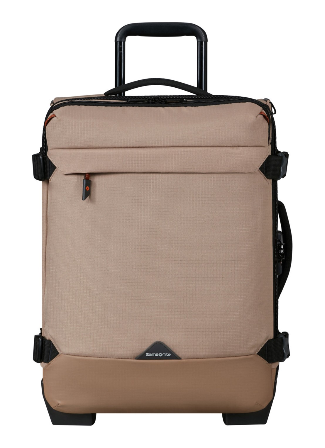 Samsonite Roadseeker Duffle/Backpack trolley  55 cm - voorkant dune / donkerbeige