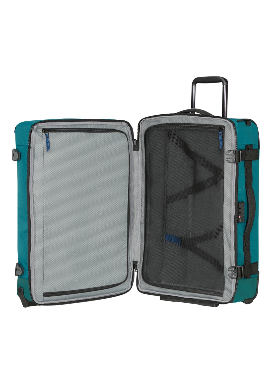 Samsonite Roadseeker Duffle trolley 68 cm - voorkant 3 deep teal / zeegroen