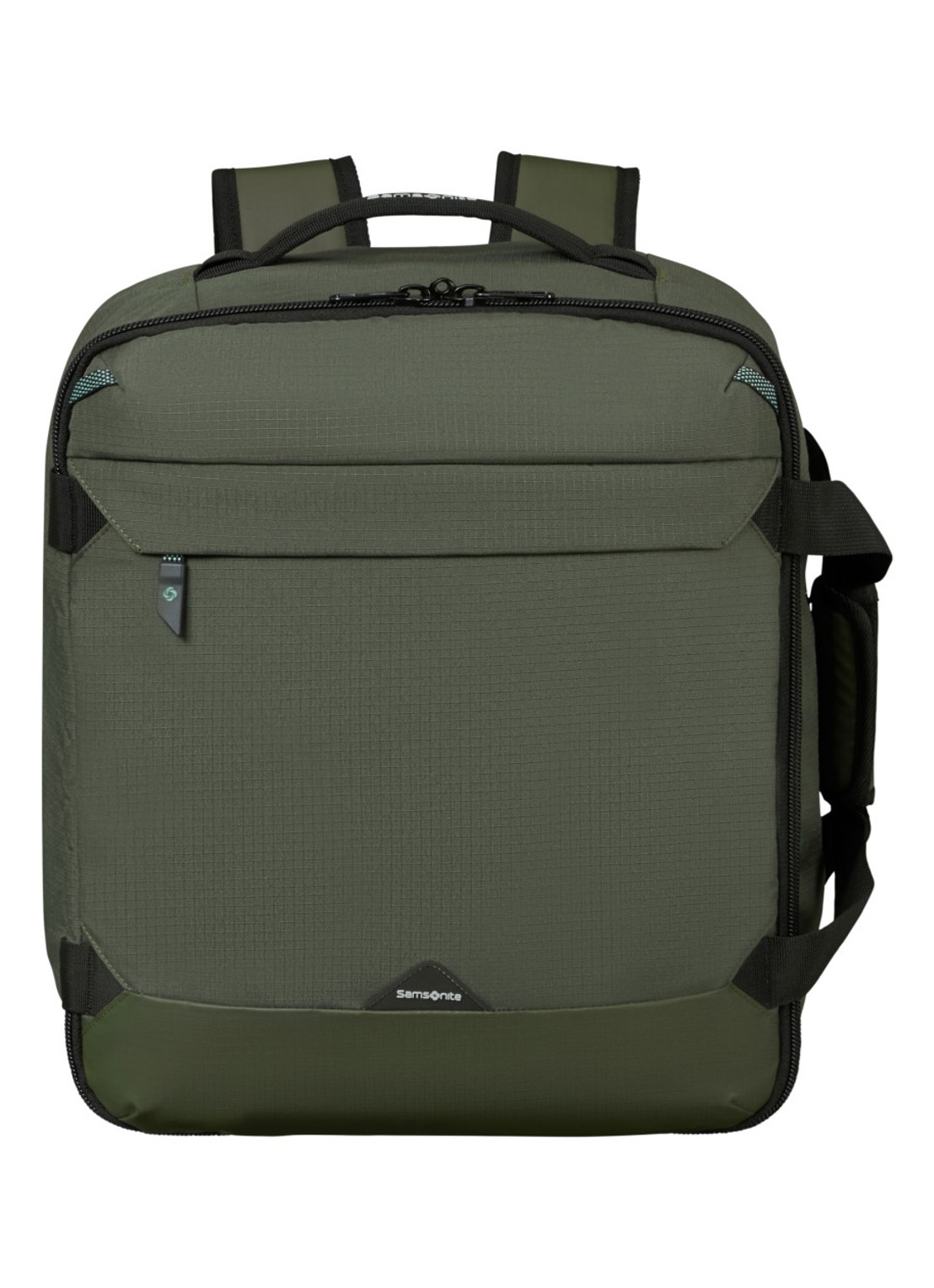 Samsonite Roadseeker Duffle Underseater rugzak  - voorkant dark olive / olijfgroen