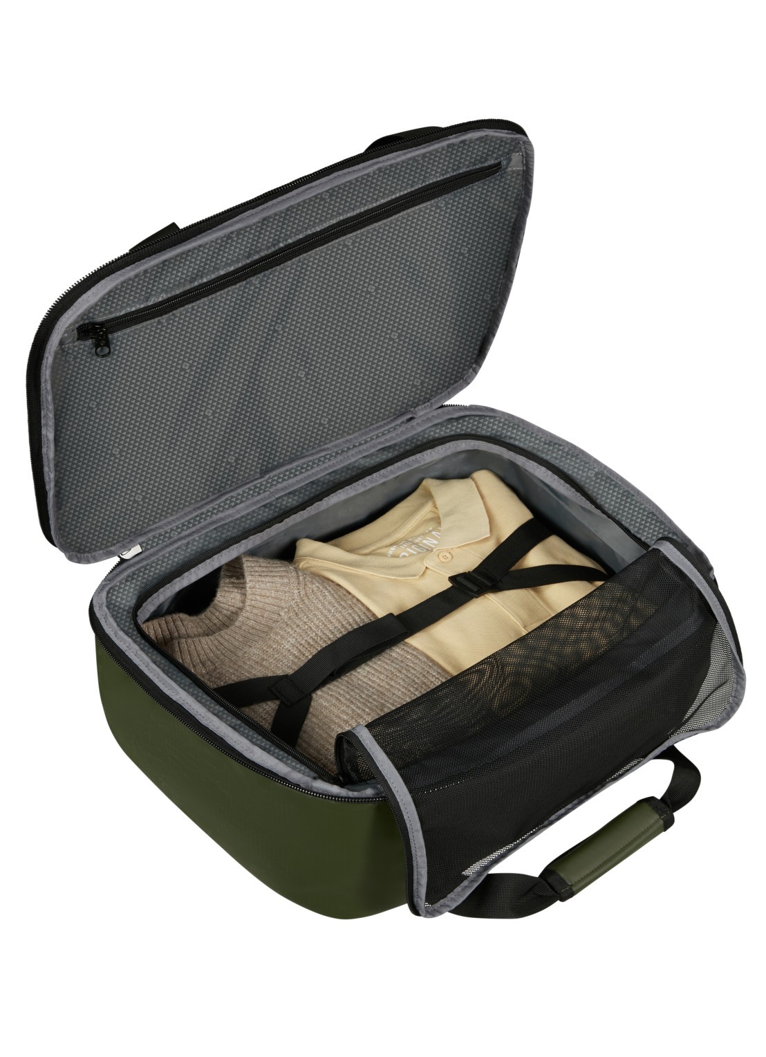 Samsonite Roadseeker Duffle Underseater rugzak  - voorkant 2 dark olive / olijfgroen