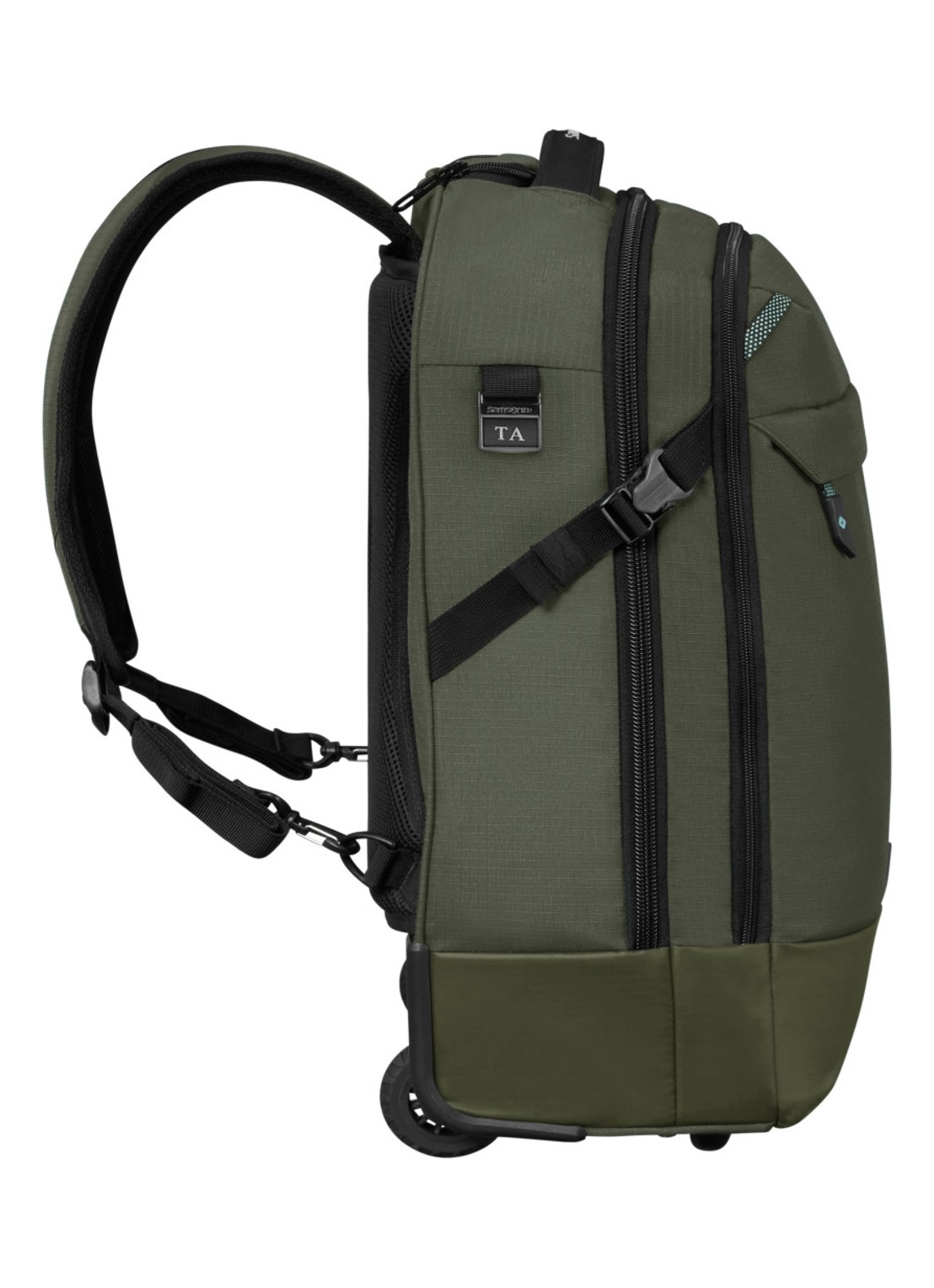 Samsonite Roadseeker Laptop/Backpack trolley met 17,3 inch laptopvak - detail 5 dark olive / olijfgroen