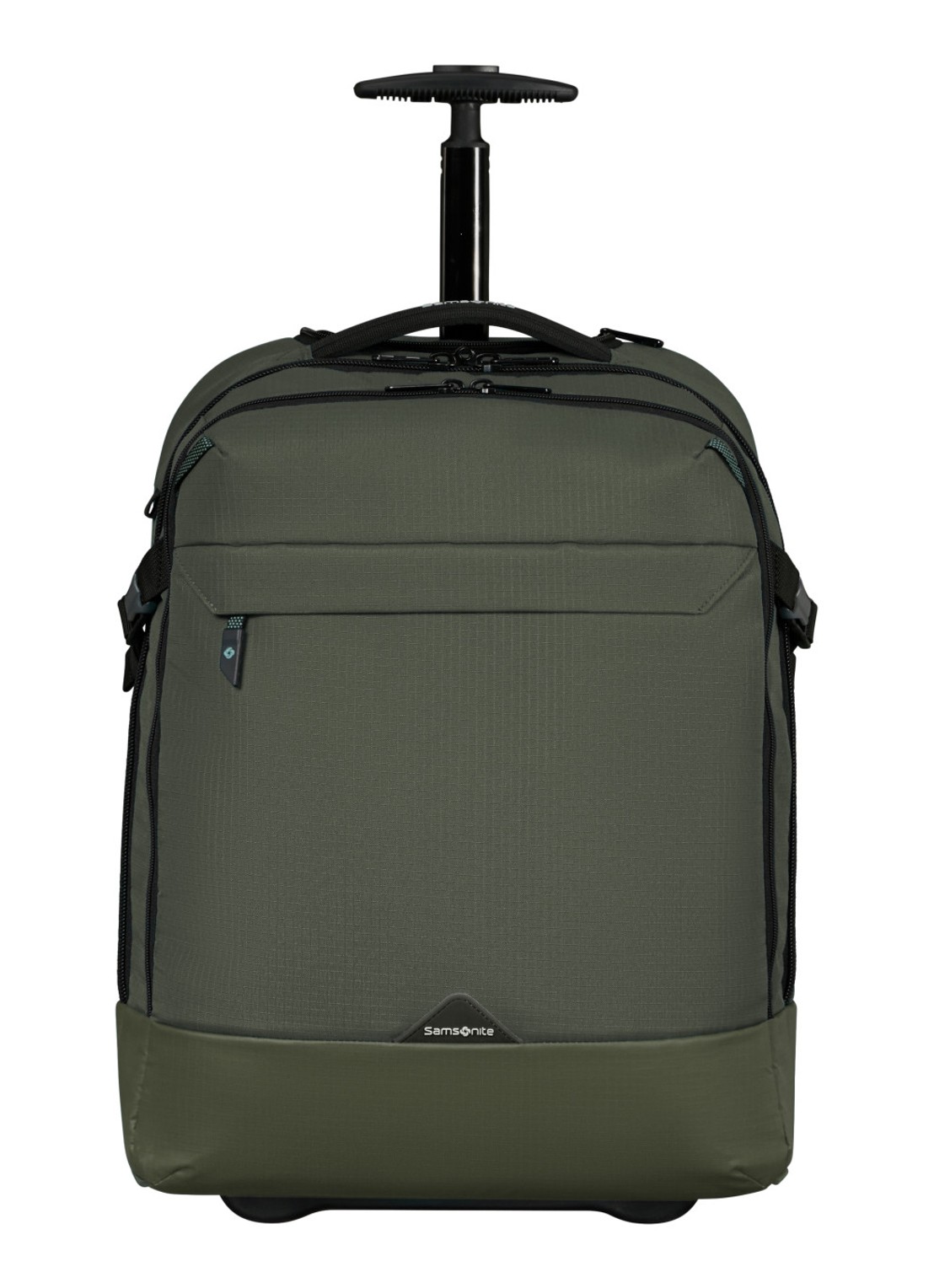 Samsonite Roadseeker Laptop/Backpack trolley met 17,3 inch laptopvak - voorkant 2 dark olive / olijfgroen