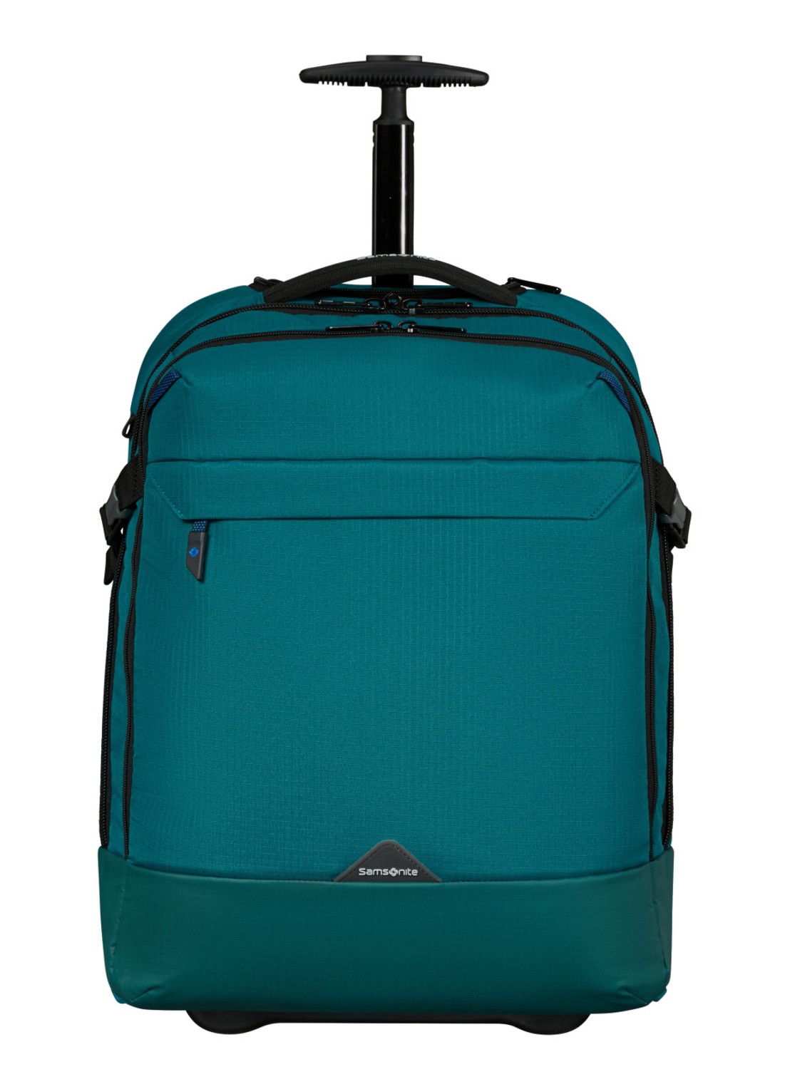 Samsonite Roadseeker Laptop/Backpack trolley met 17,3 inch laptopvak - voorkant 3 deep teal / zeegroen