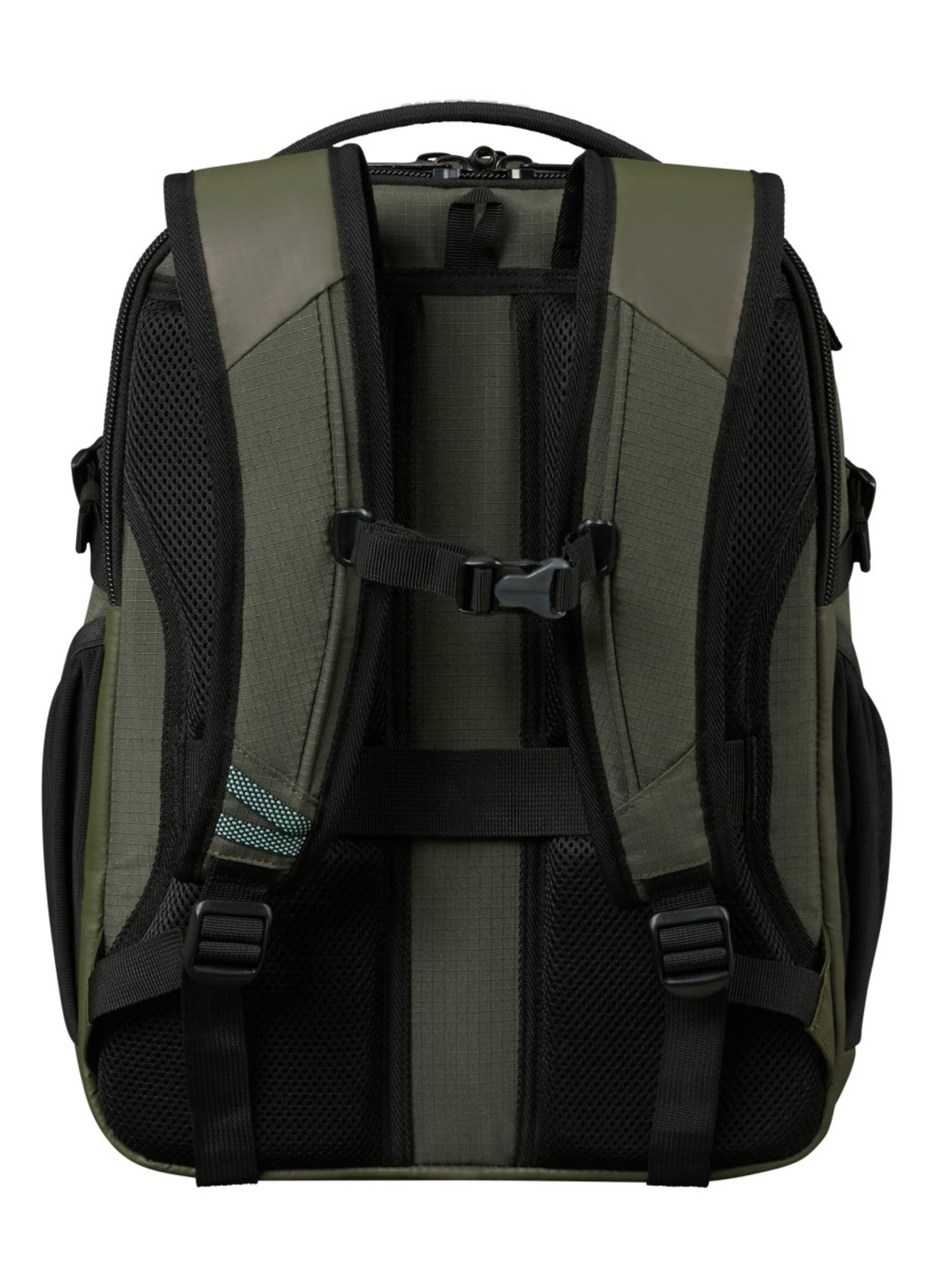 Samsonite Roadseeker laptoprugzak met 15,6 inch laptopvak - achterkant 5 dark olive / olijfgroen