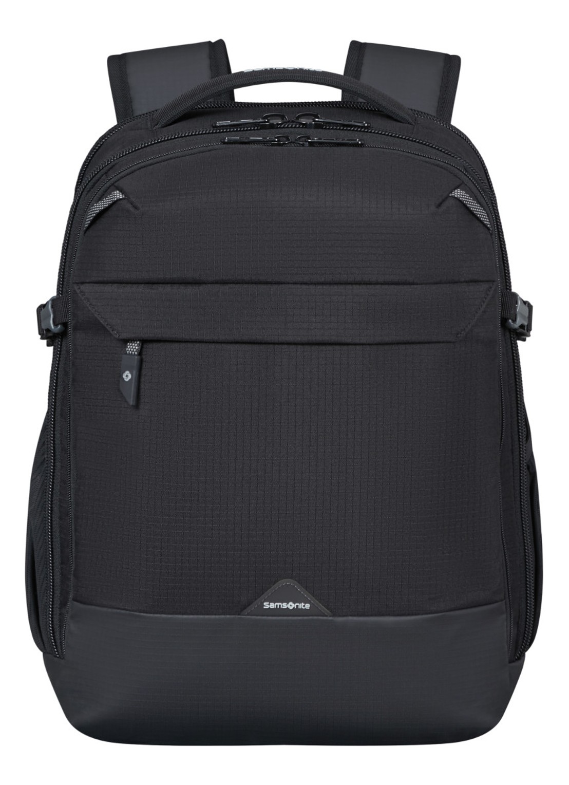 Samsonite Roadseeker laptoprugzak met 15,6 inch laptopvak - voorkant 4 deep black / zwart