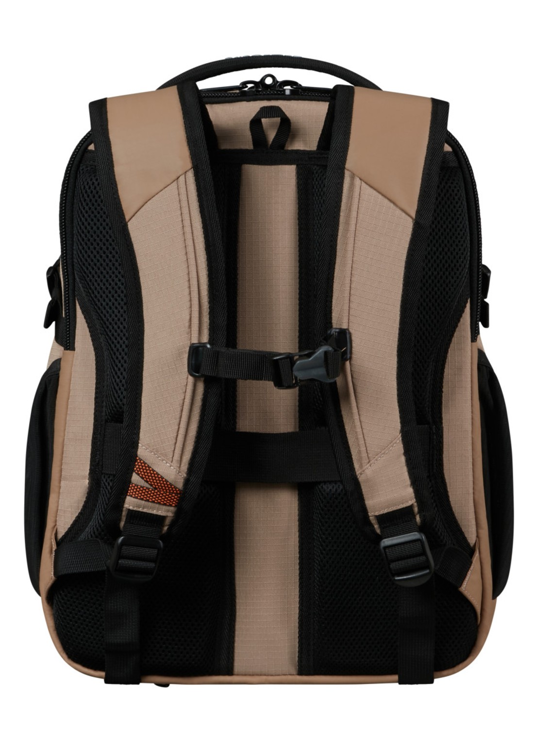 Samsonite Roadseeker laptoprugzak met 15,6 inch laptopvak - achterkant dune / donkerbeige