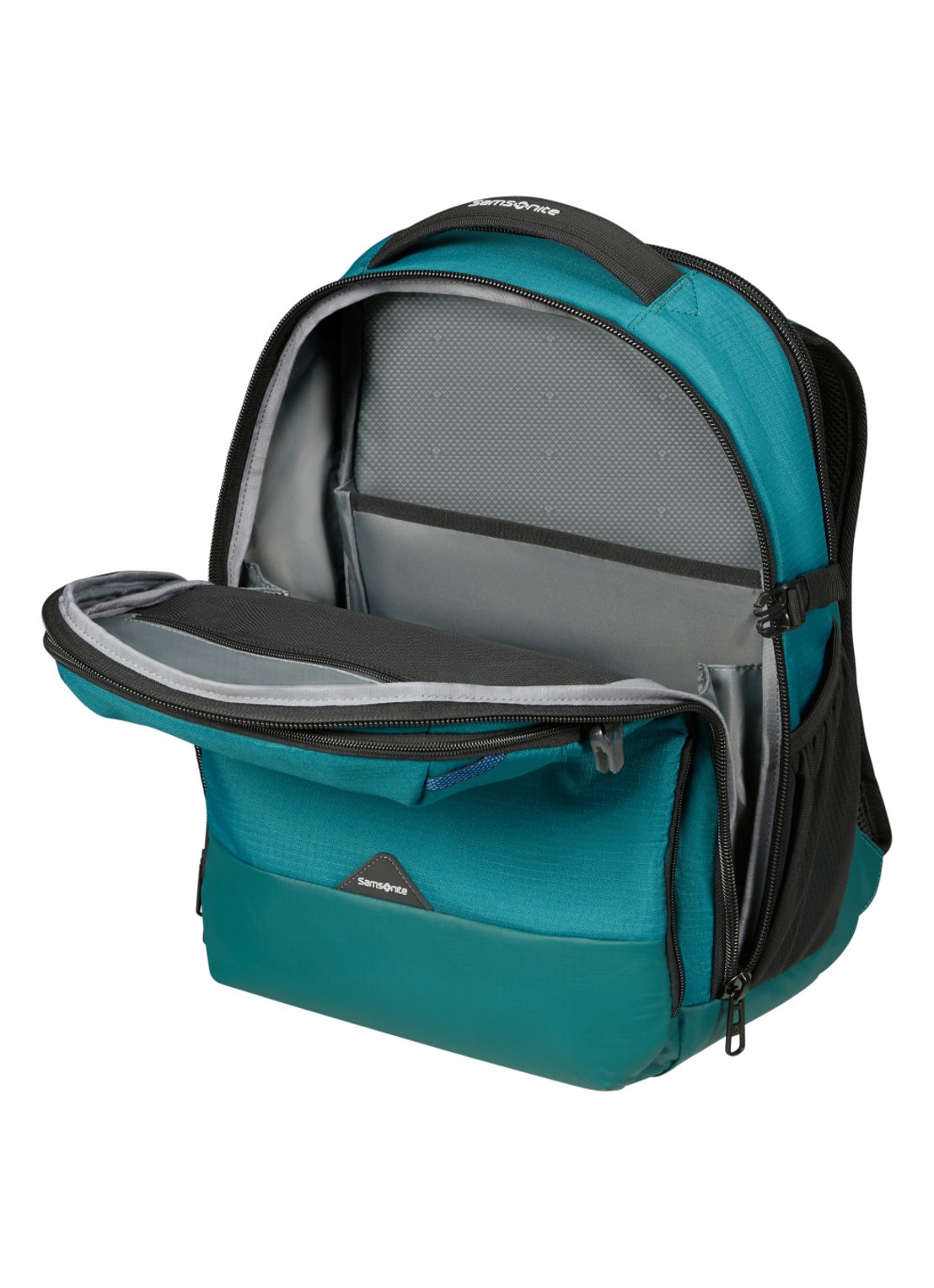 Samsonite Roadseeker laptoprugzak met 15,6 inch laptopvak - voorkant 4 deap teal / zeegroen
