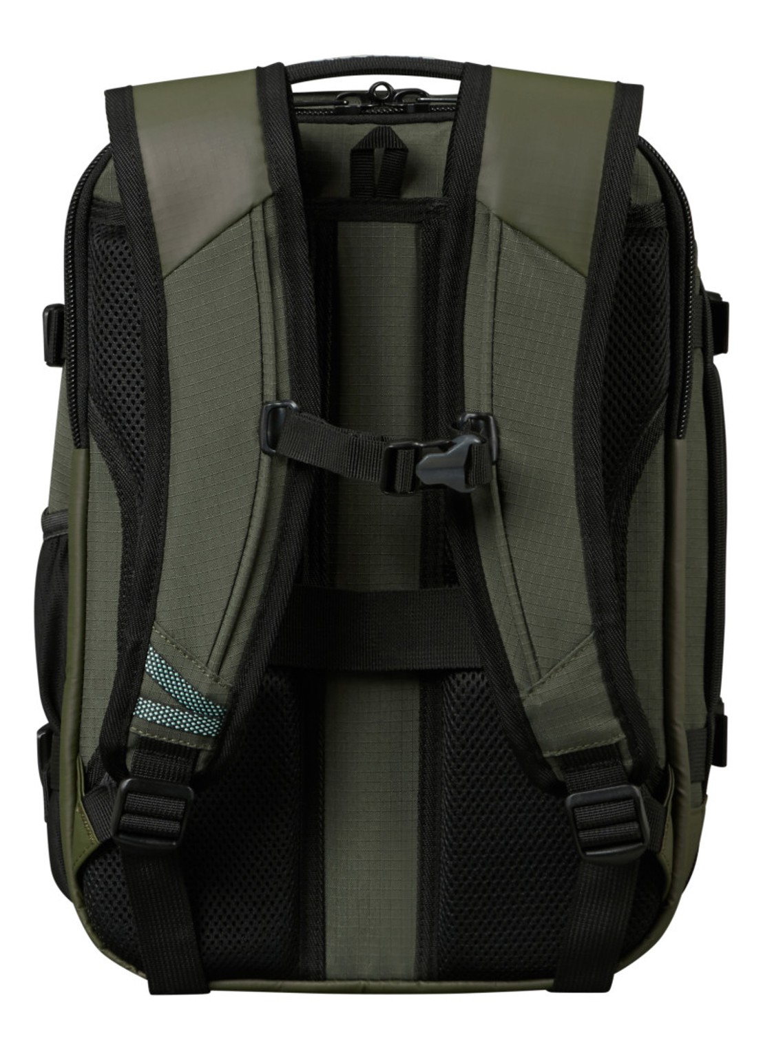 Samsonite Roadseeker Travel rugzak met 14 inch laptopvak - achterkant dark olive / olijfgroen