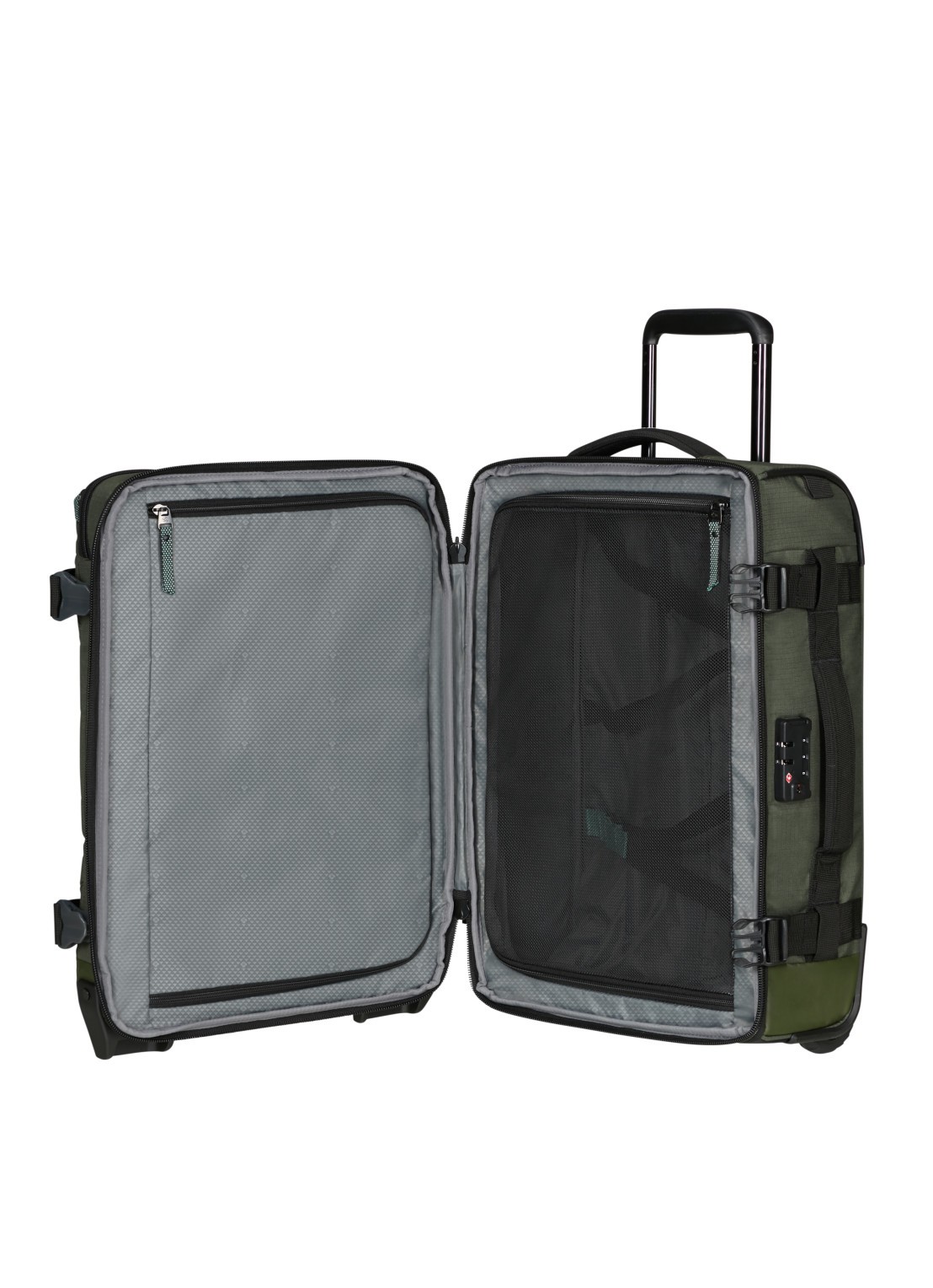 Samsonite Roadseeker trolley  55 cm - voorkant 3 dark olive / olijfgroen