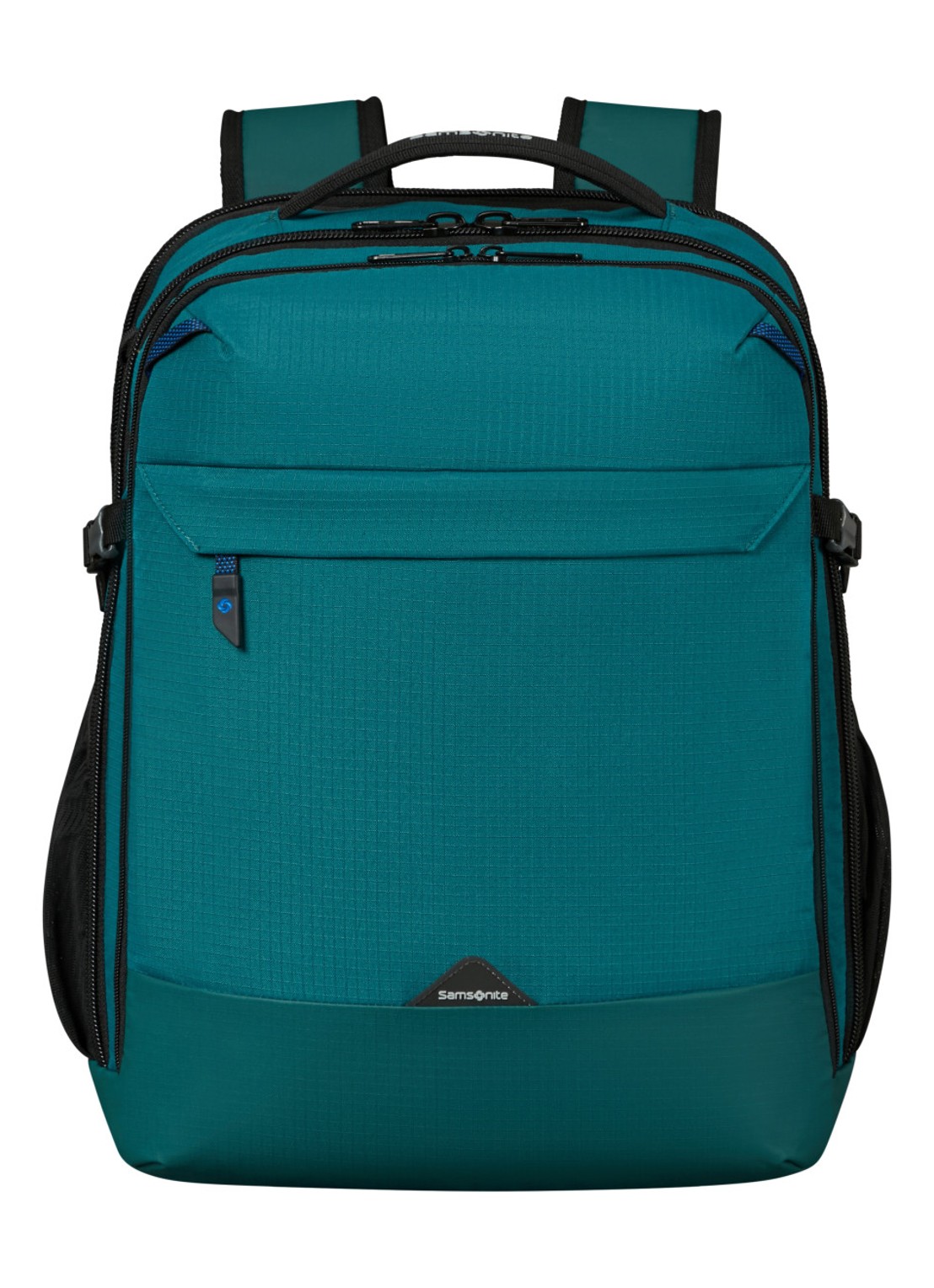 Samsonite Roadseeker vergrootbare laptoprugzak met 17,3 inch laptopvak - voorkant deep teal / zeegroen