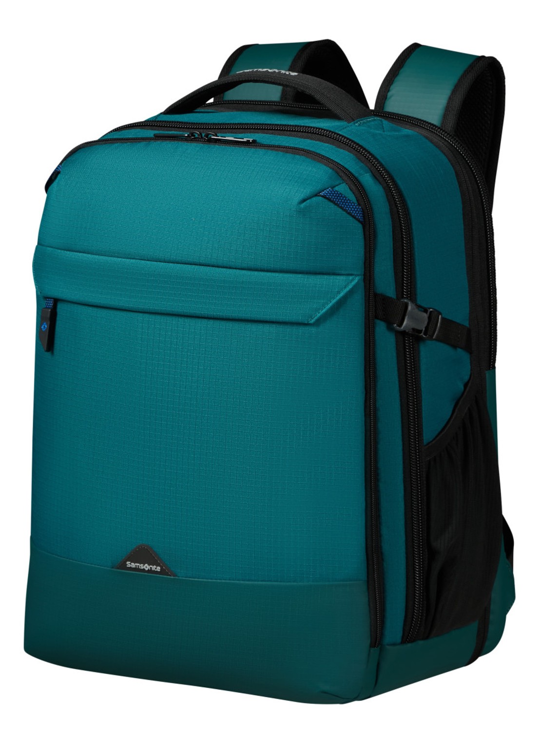 Samsonite Roadseeker vergrootbare laptoprugzak met 17,3 inch laptopvak - voorkant 2 deep teal / zeegroen