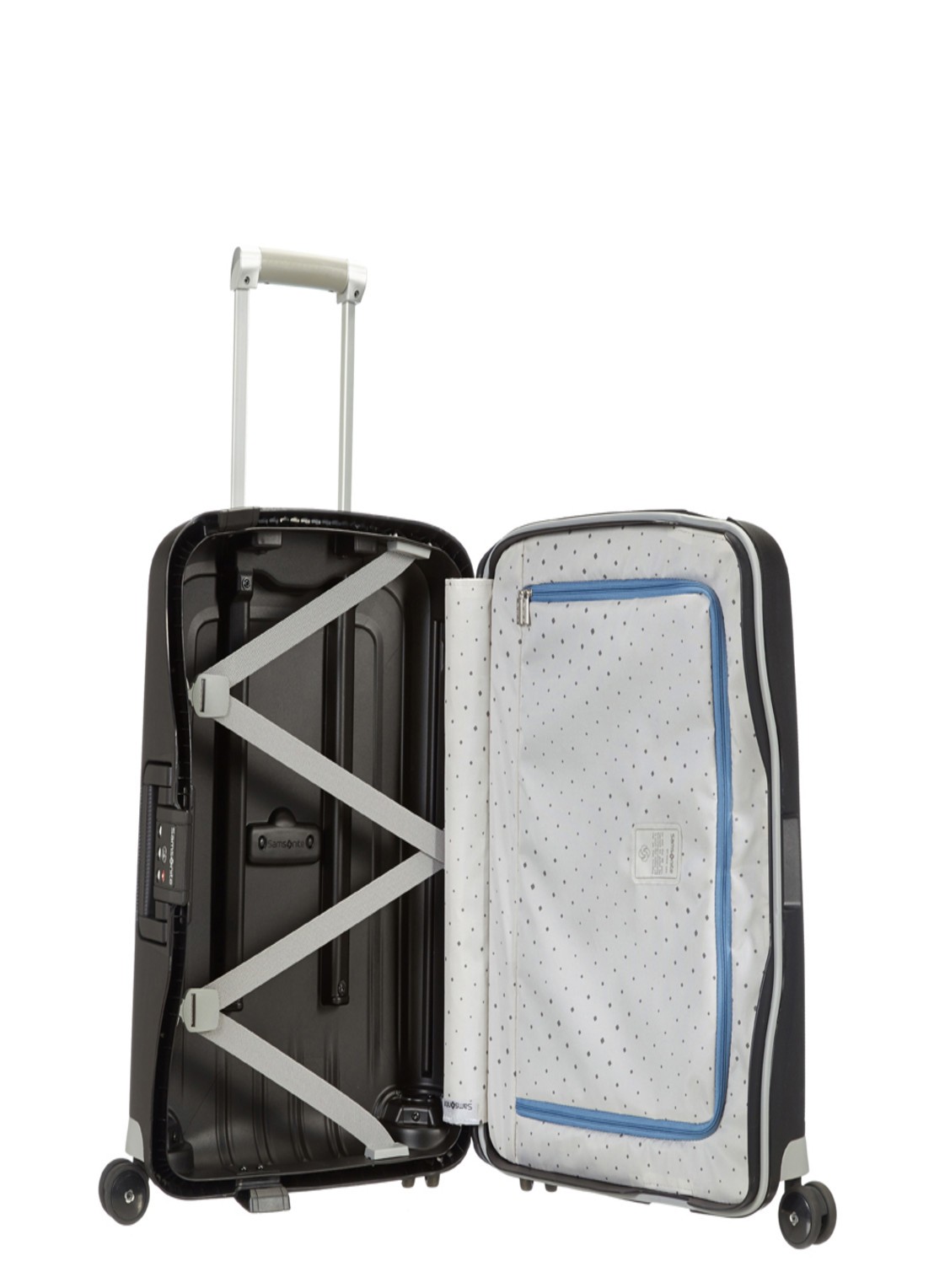 Samsonite S'Cure spinner 55 cm - voorkant 2 antraciet