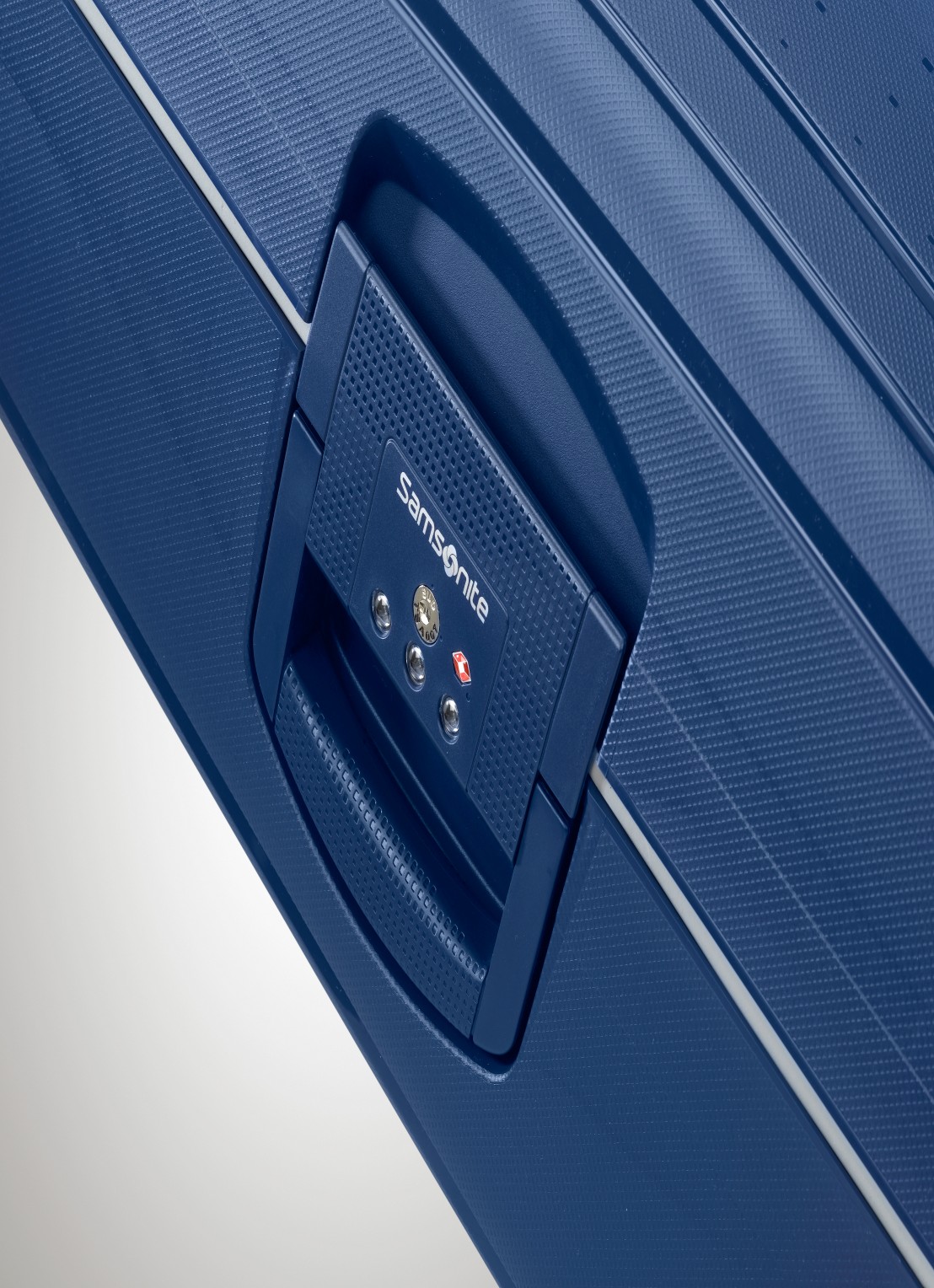 Samsonite S'Cure spinner 55 cm - detail 3 donkerblauw