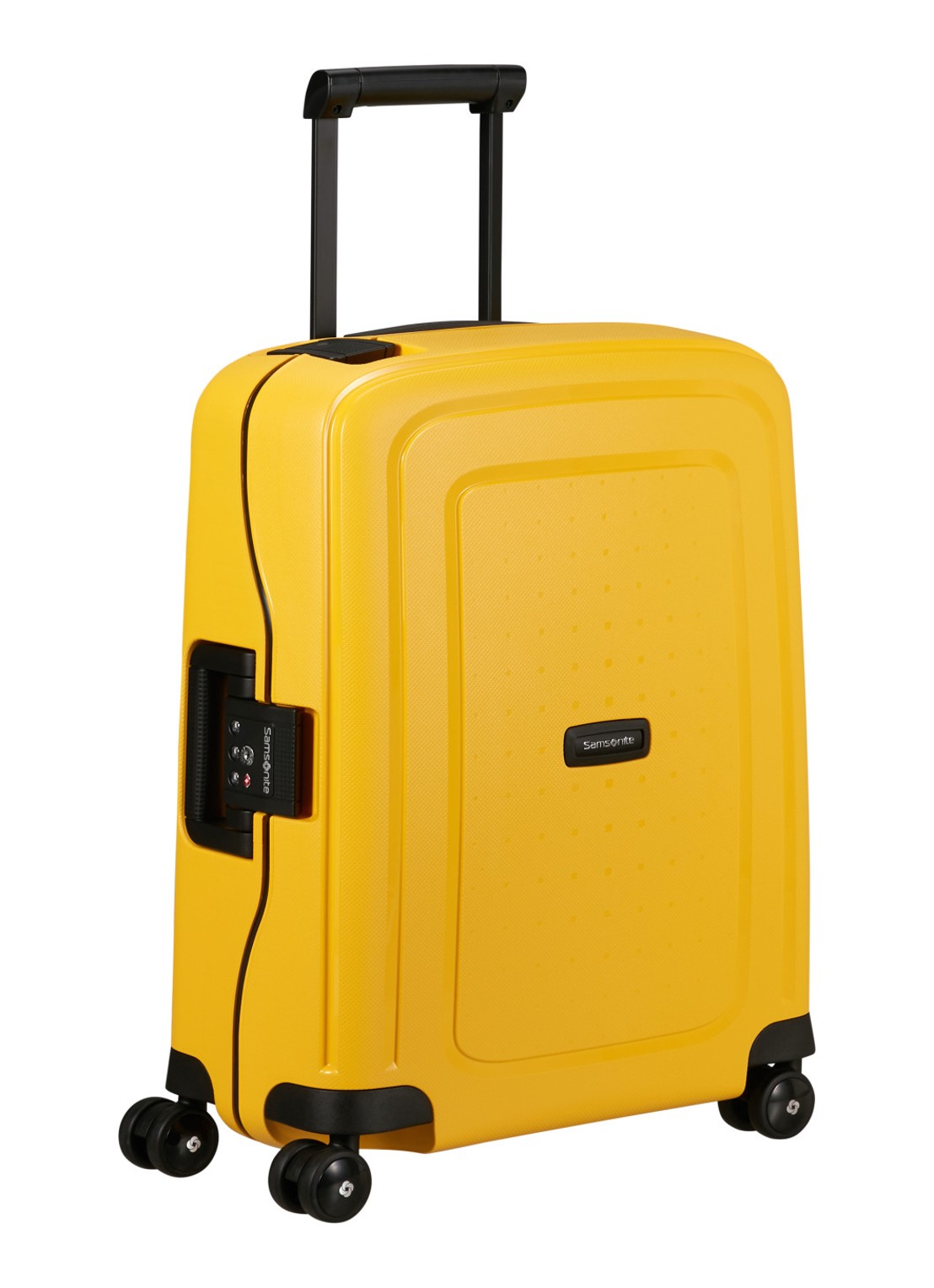 Samsonite S'Cure spinner 55 cm - voorkant 4 geel
