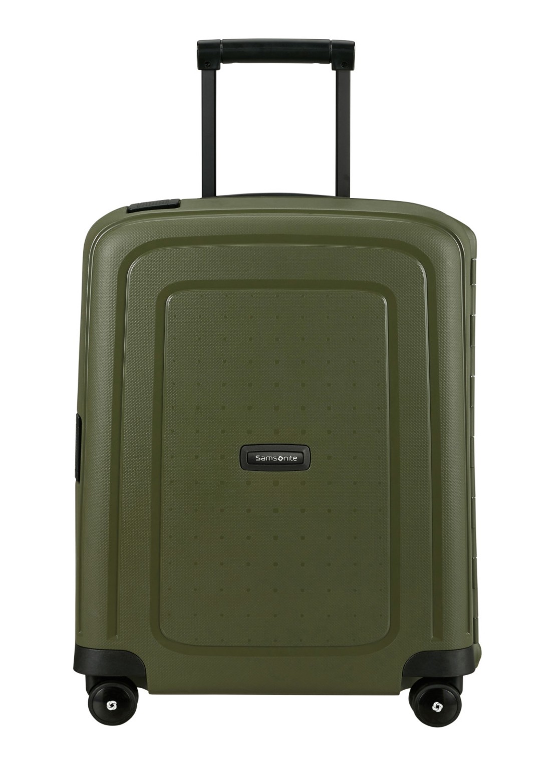 Samsonite S'Cure spinner 55 cm - voorkant 3 olijfgroen