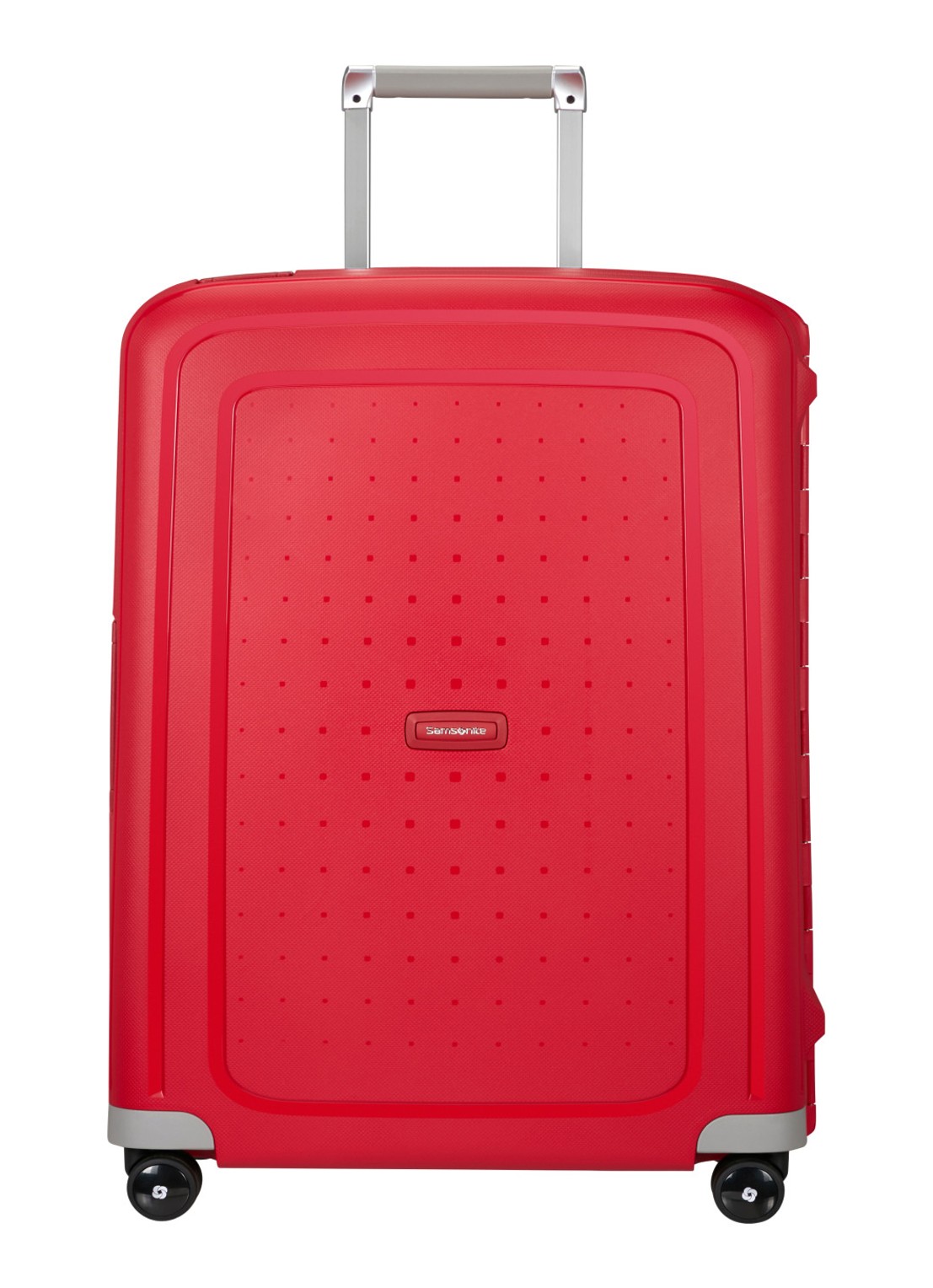 Samsonite S'Cure spinner 69 cm  - voorkant steenrood