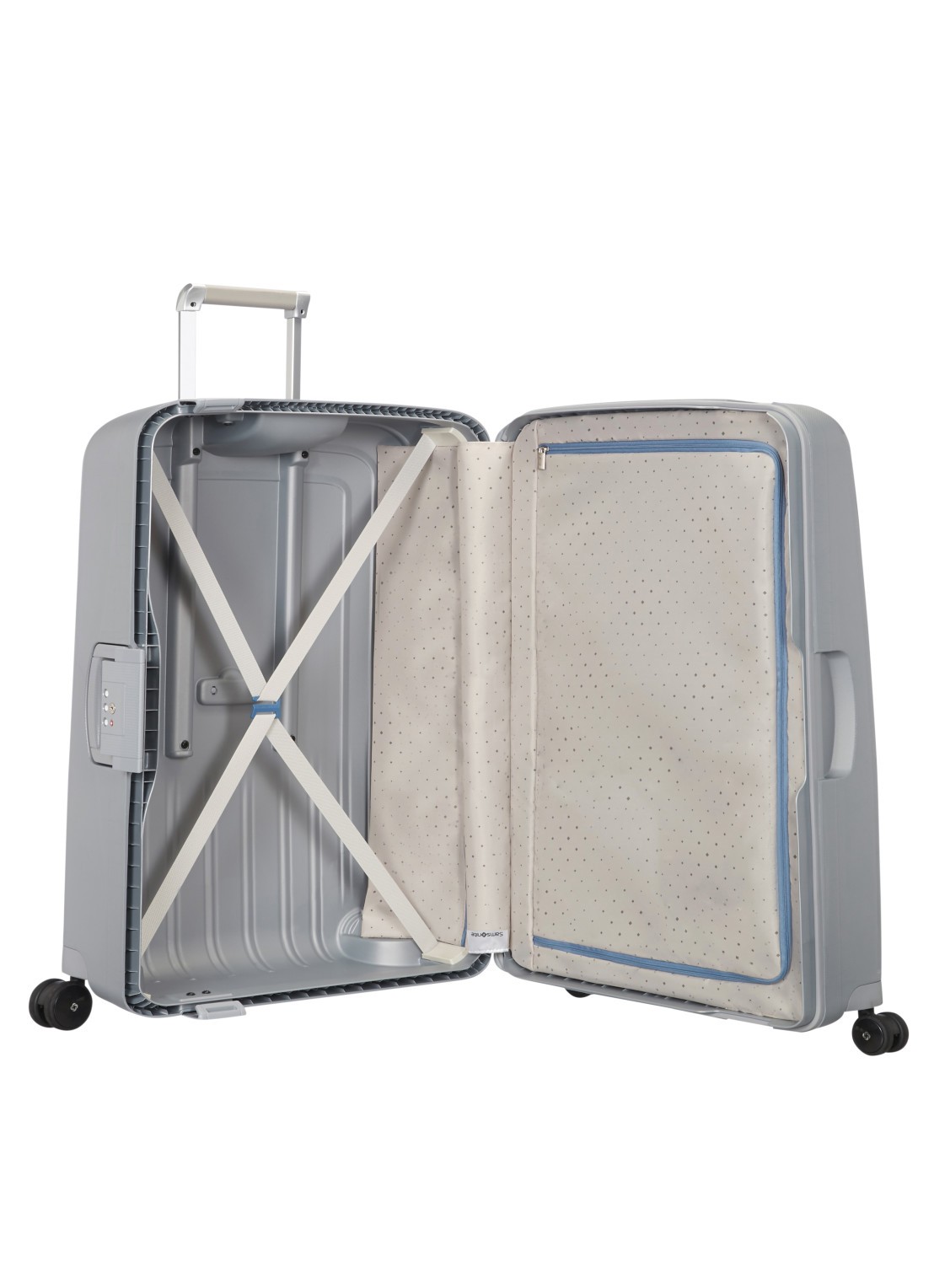 Samsonite S'cure spinner 69 cm - voorkant 2 grijs