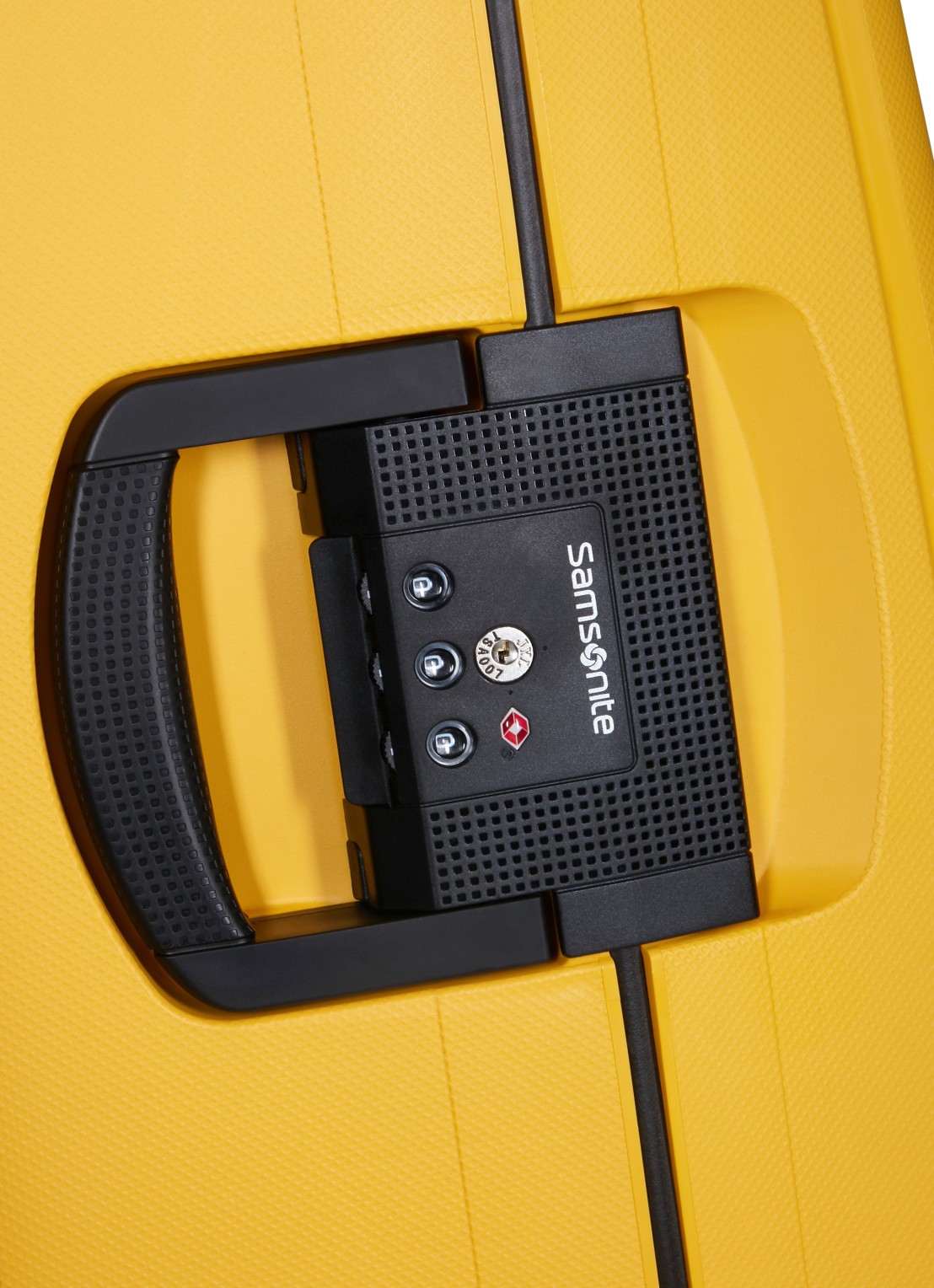Samsonite S'Cure spinner 69 cm - detail 3 geel
