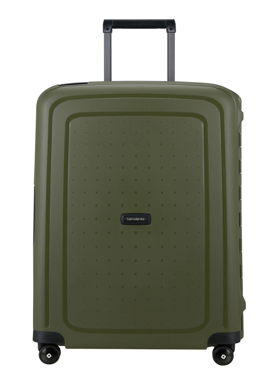 Samsonite S'Cure spinner 69 cm - voorkant 3 olijfgroen